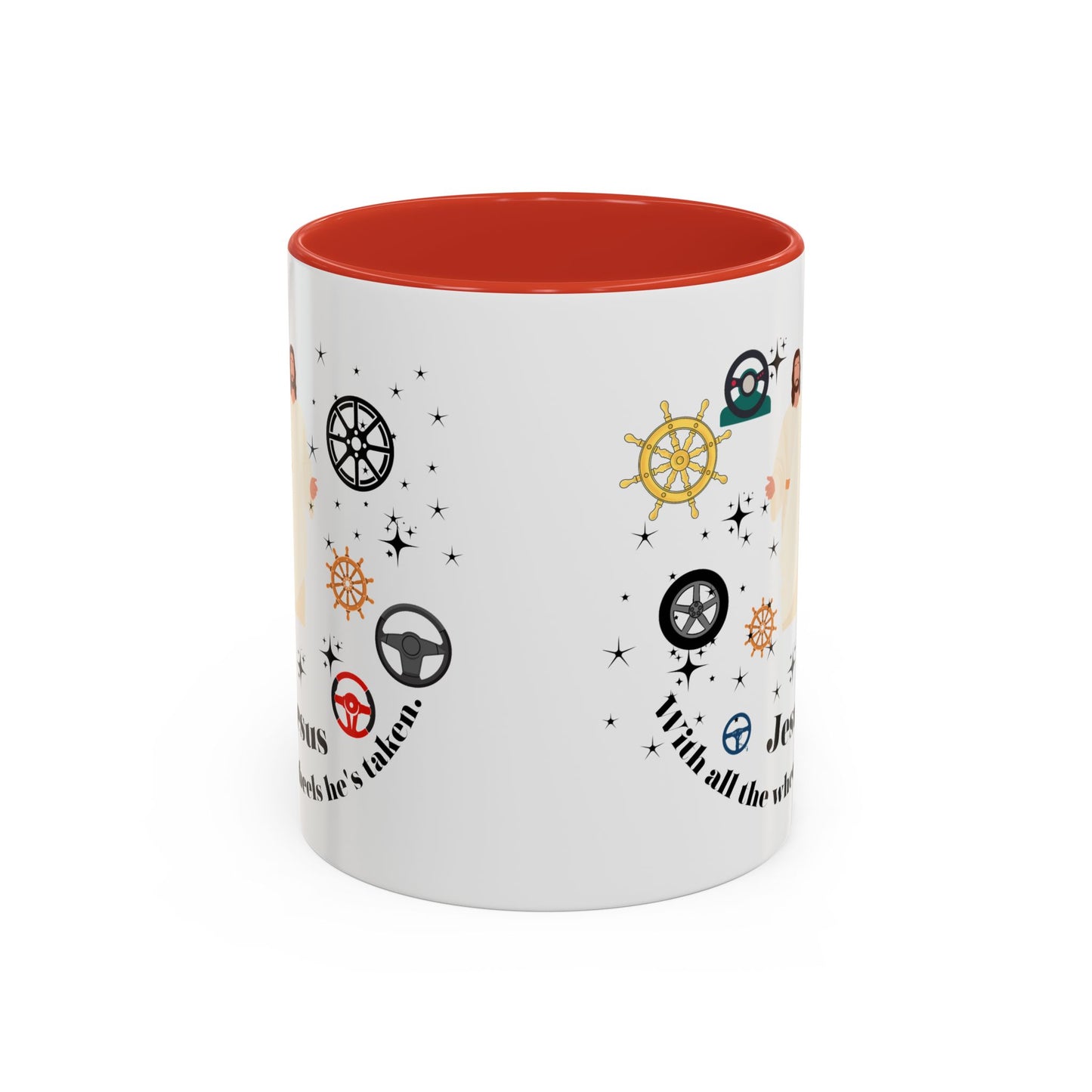 Funny Jesus mug Jesus take the wheel Radiate positivity mug Morning affirmation shining light Christmas gift for her gift for him bestiegift