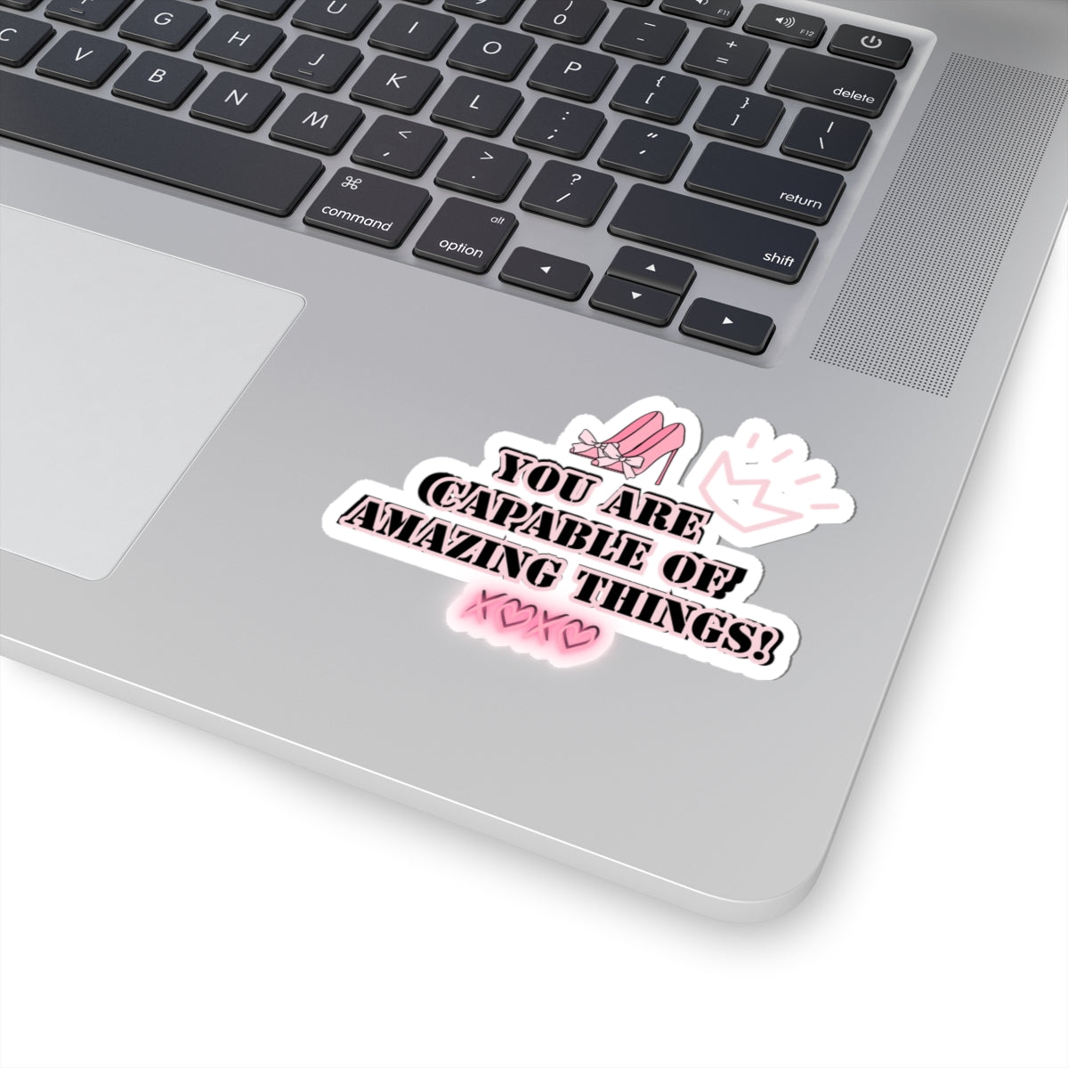 Girlboss sticker motivational sticker you are capable of amazing things sticker pink heels sticker Beautiful sticker loved gift for her vday
