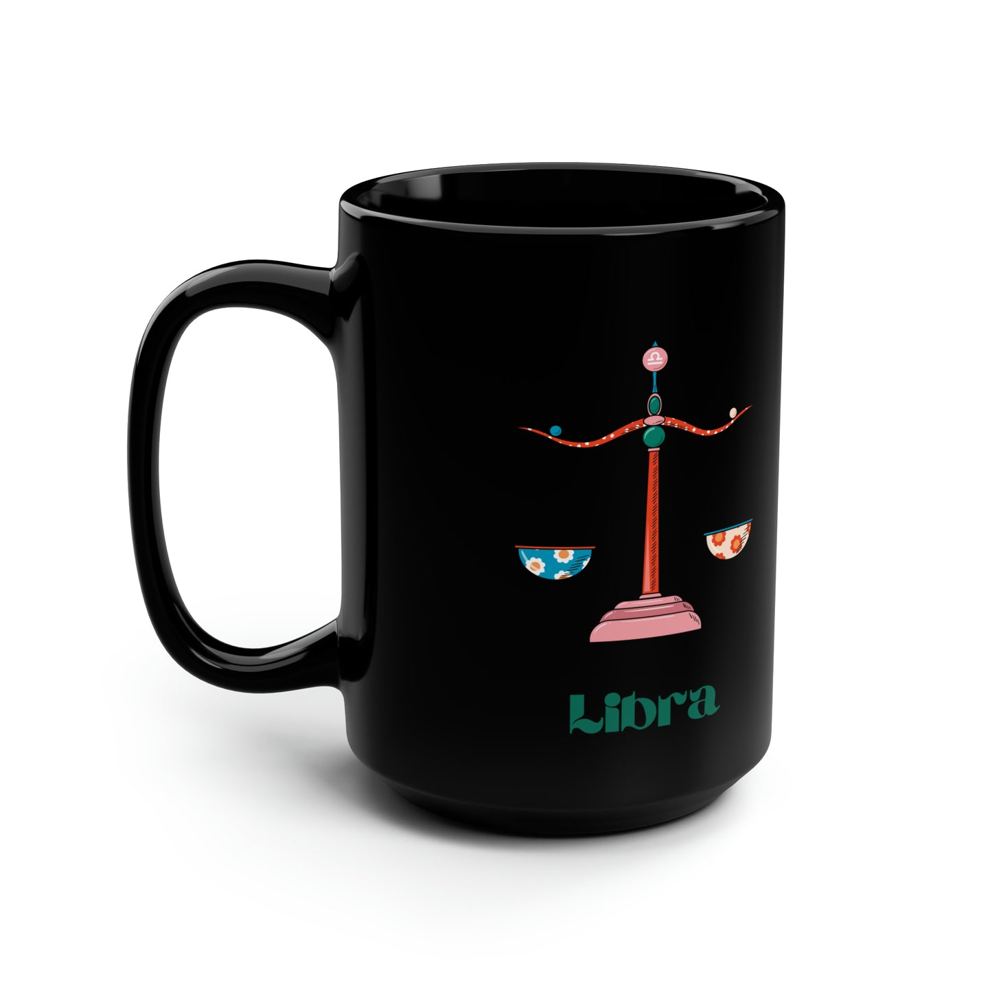 Libra zodiac sign mug Black ceramic Mug birthday mug 15oz funny gift Queen Eras tour World Tour Tickets Leo zodiac merch office Christmas