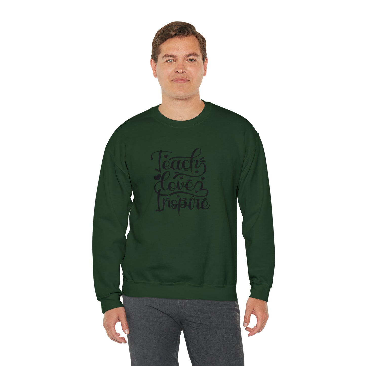 Teach love inspire sweater, Do what makes you happy Sweatshirt, Teacher mode shirt, Christmas Sweater, Christmas Crewneck, Holiday g