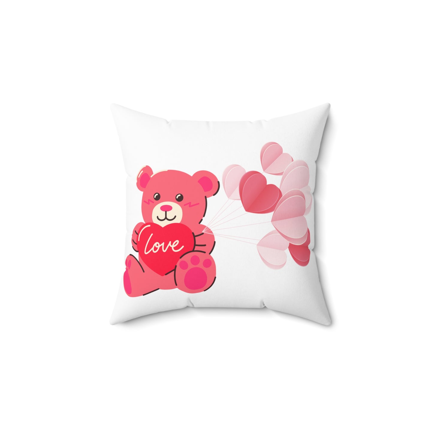 Teddy bear love pillow Valentines day gift proposal gift for her Adore you pillow love story Valentine's day gift for him galentines gift