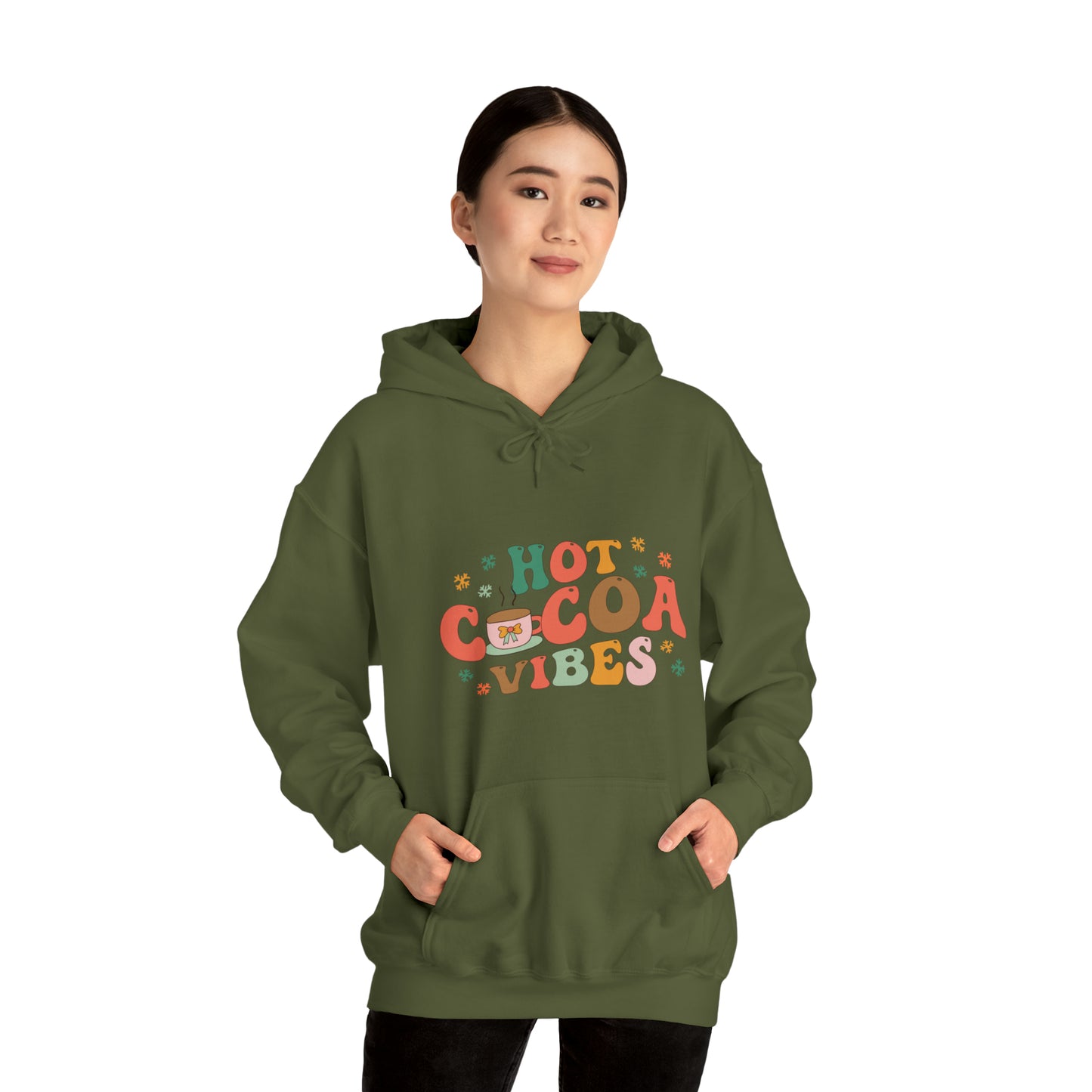 Hot cocoa vibes hoodie, autumn vibes Halloween Sweatshirt,Halloween Sweatshirt, spooky T Shirt,Retro Halloween Sweater,Christmas gift