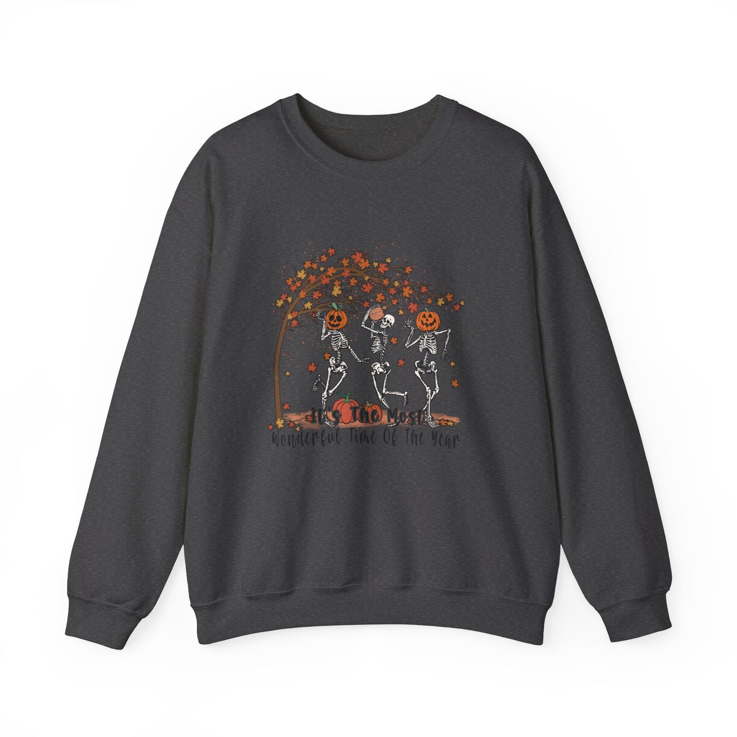 Halloween sweatshirt skeleton fall vibes Its the most wonderful time of the year sweater funny Halloween sweater fall Shirt best friend gift