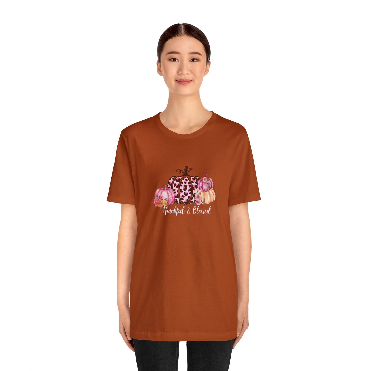 Thankful pumpkin shirt thankful grateful blessed shirt give thanks Tshirt Thankful Shirt Women's Thanksgiving Shirt Fall Clothing Thankful