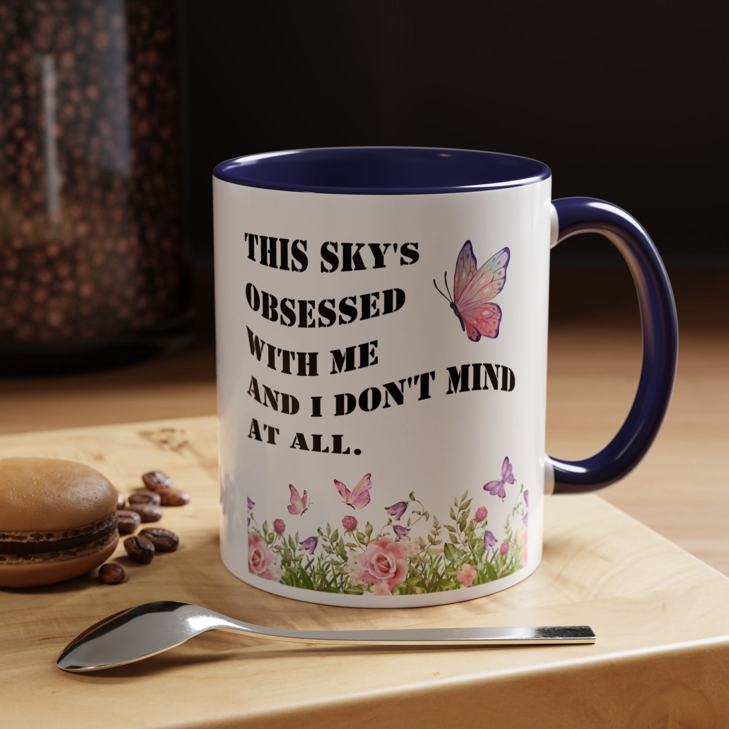 Morning affirmations mug sky's obsessed with me manifesting mug delulu era mug Christmas gift for her gift for him bestie Mug