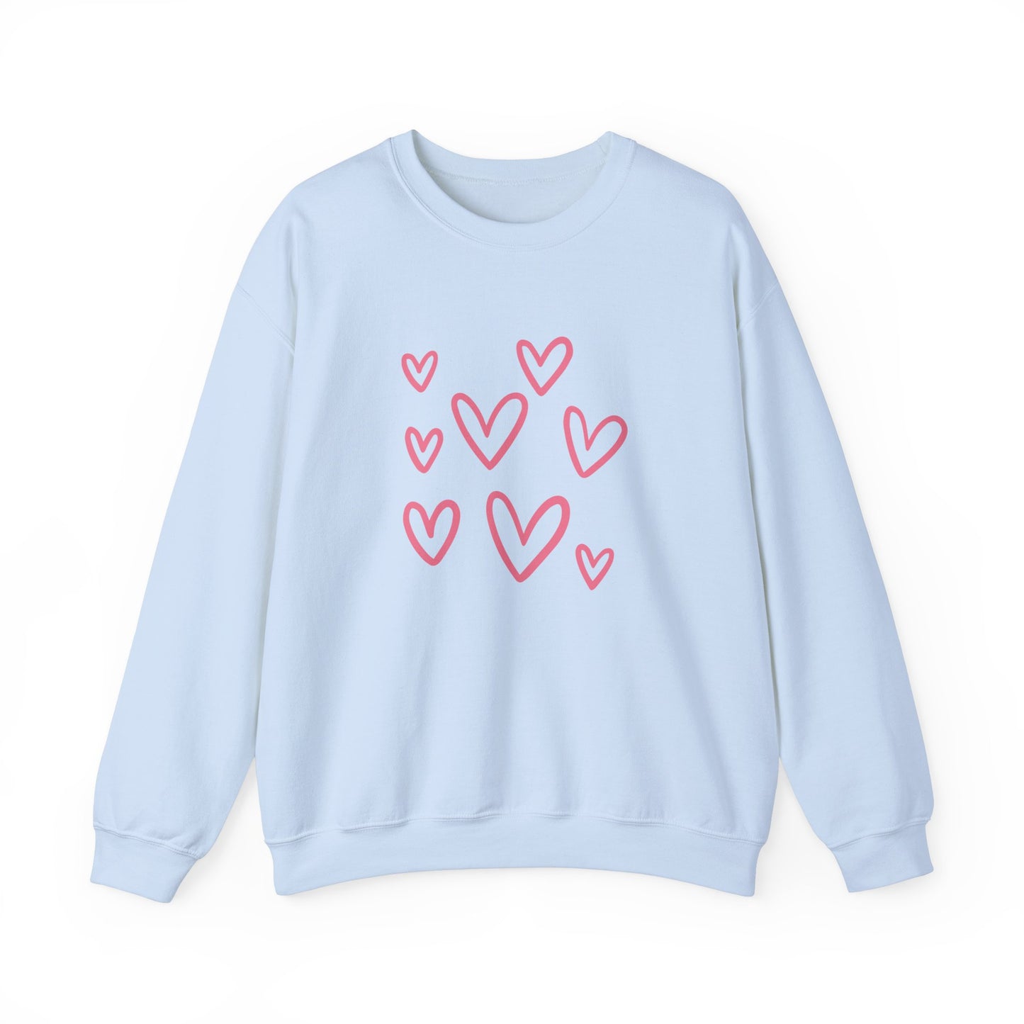 Heart Valentine's Day sweatshirt valentines shirt gift for her best friend gift galentine's day gift crewneck sweater women sweater love