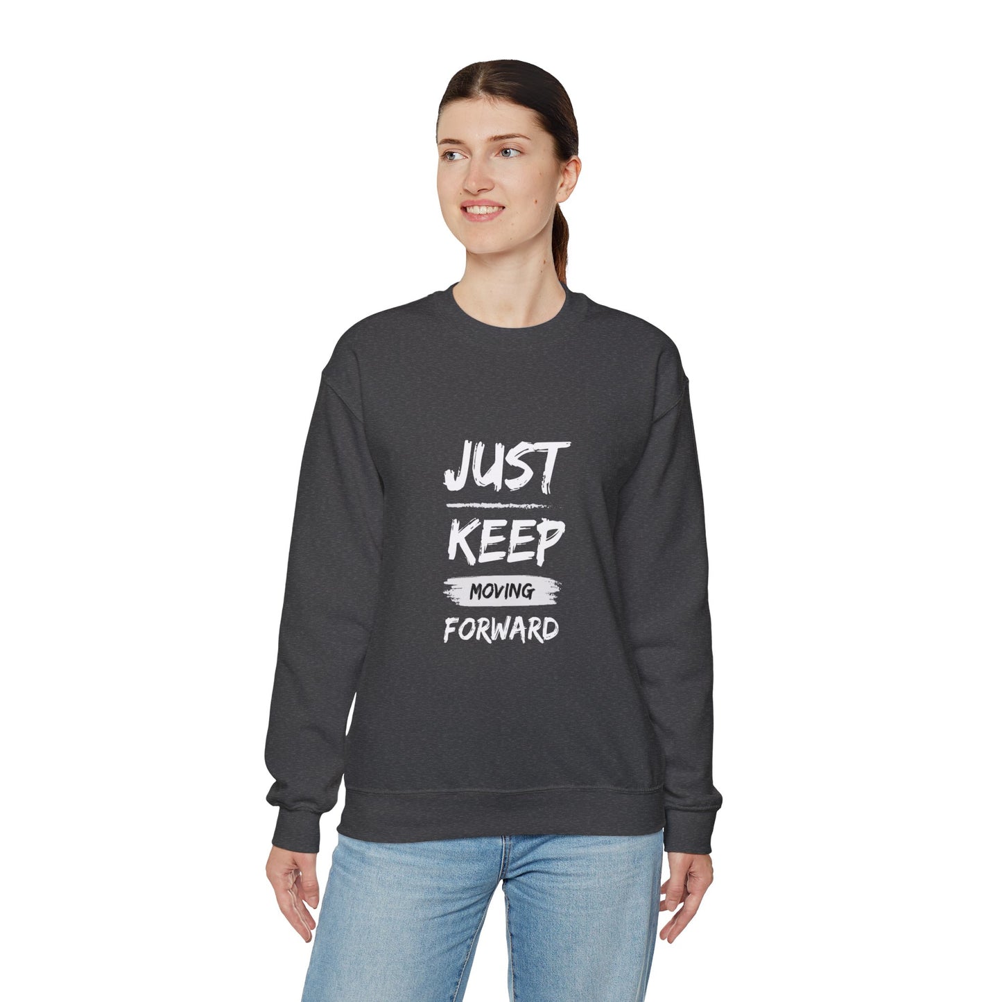 Just keep moving forward sweater motivational sweater gift for her gift for him entrepreneur gift birthday gift Christmas sweatshirt