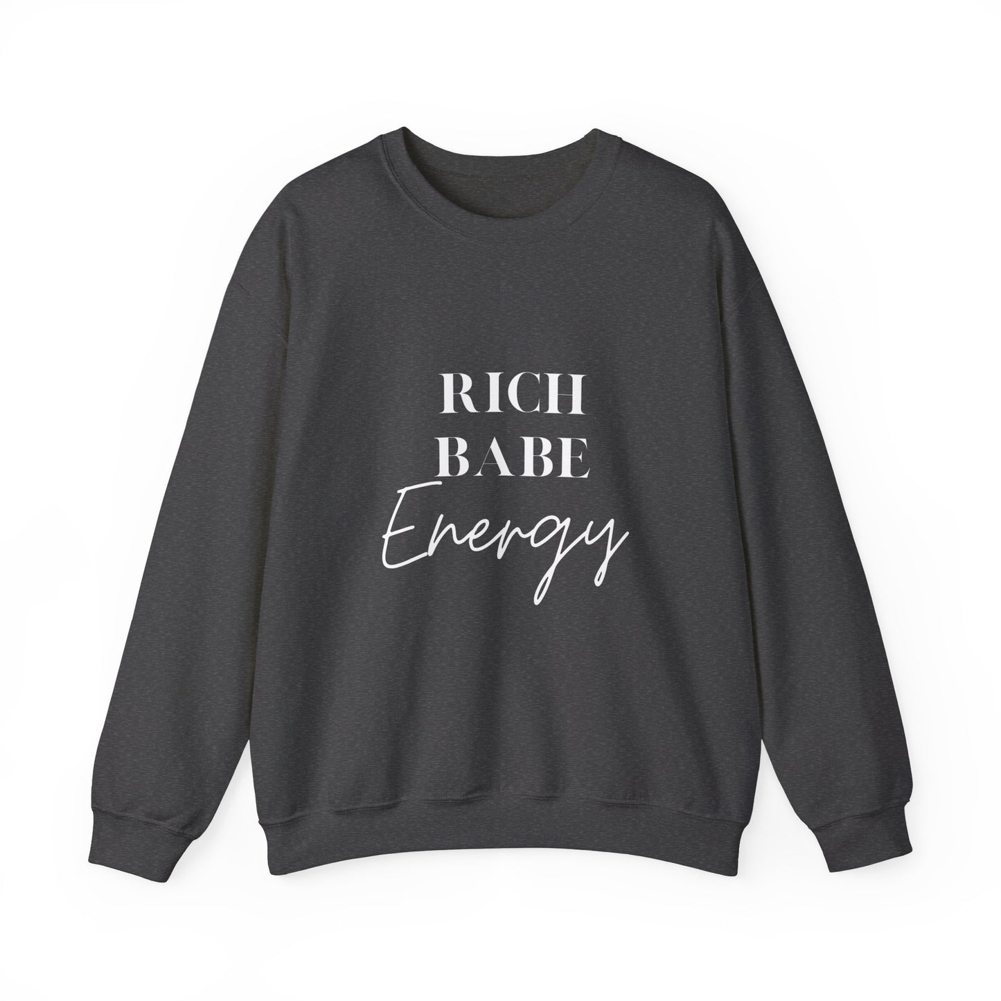 Rich Babe energy sweater funny gift for her bestie gift galentine sweater funny Valentine's sweater gift for him entrepreneur gift birthday