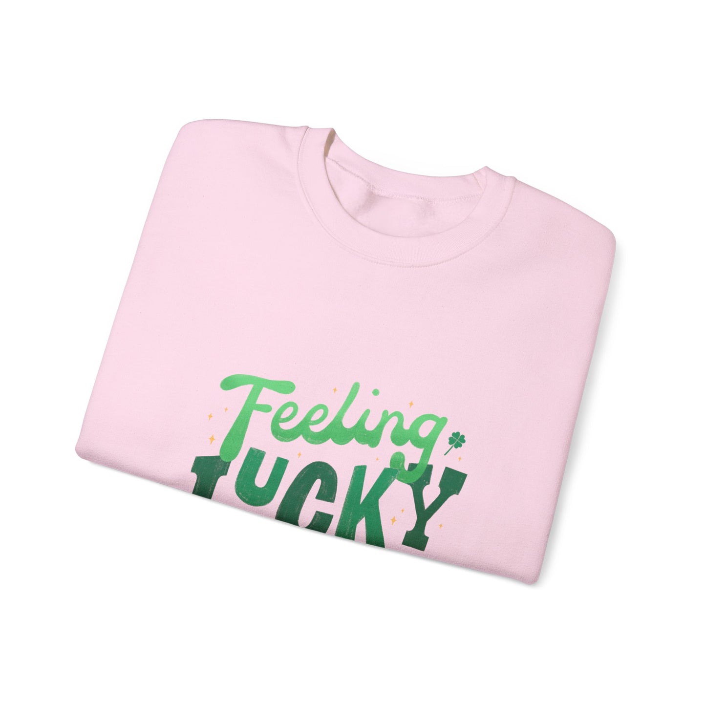 Feeling lucky sweater  St Patrick's Day sweatshirt leprechaun gift St Paddys sweatshirt Heart Love valentines shirt gift forher best friend
