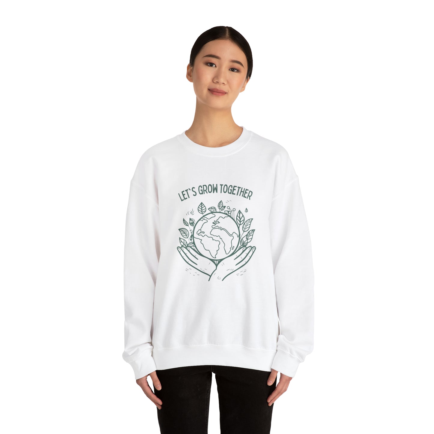 Let's grow together sweater plant lover sweater save the planet sweashirt birthday gift Christmas gifts Sweatshirt Gift for him Gift for her