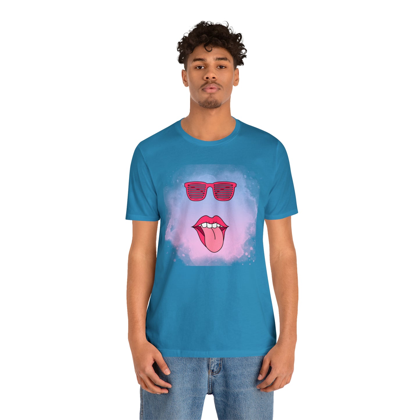 Lip Sunglasses t-shirt, Bubble gum kiss shirt,Pink Gum Shirt,Galantine gift travel shirt,best friend trip,girls vacation trip, Unisex Jersey