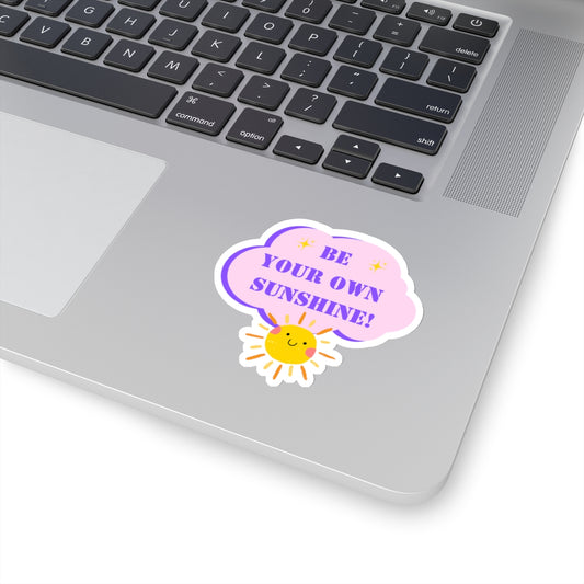 Be your own sunshine sticker Radiate positivity sticker Delulu sticker Retro sticker bestie gift for her bestfriend gift sticker sunny
