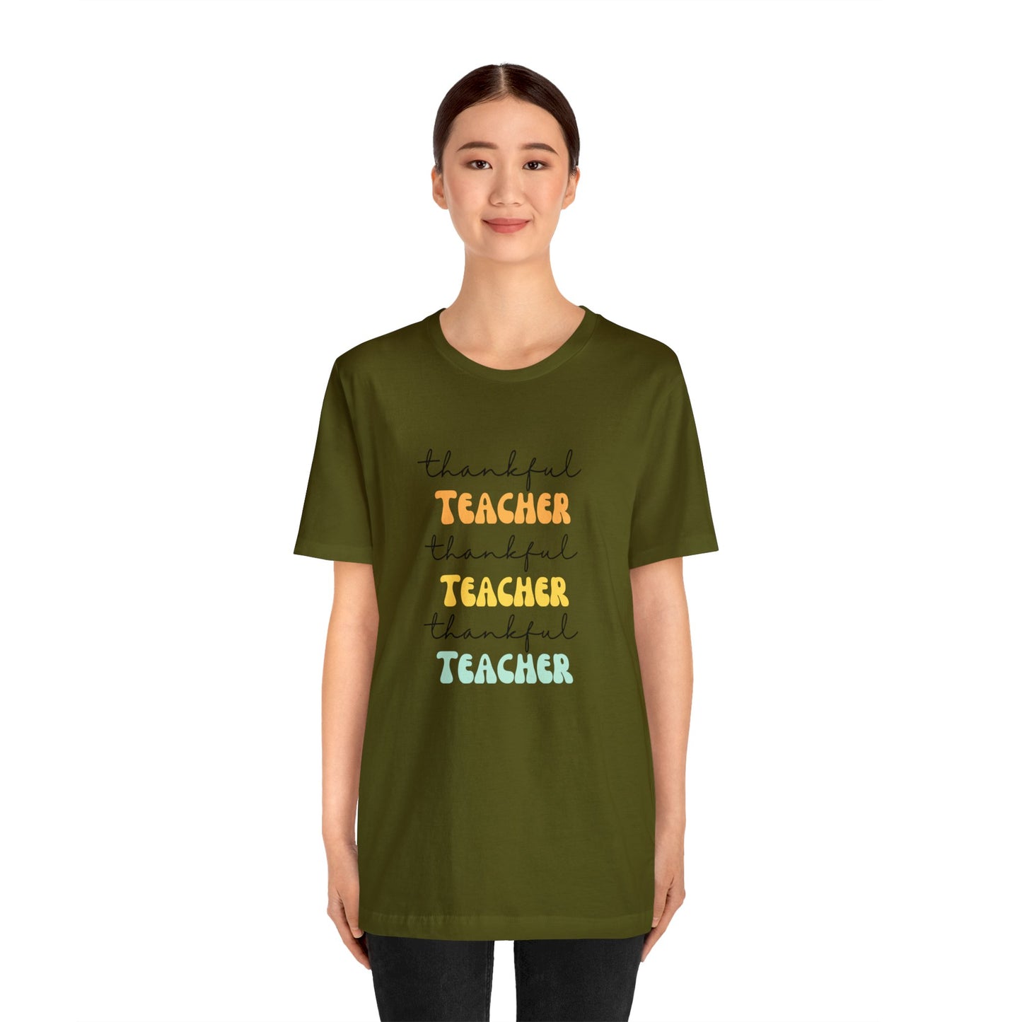 Thankful teacher shirt tiny humans teacher appreciation gift Thanksgiving shirt gift for her gift for him Unisex Tee Christmas gift