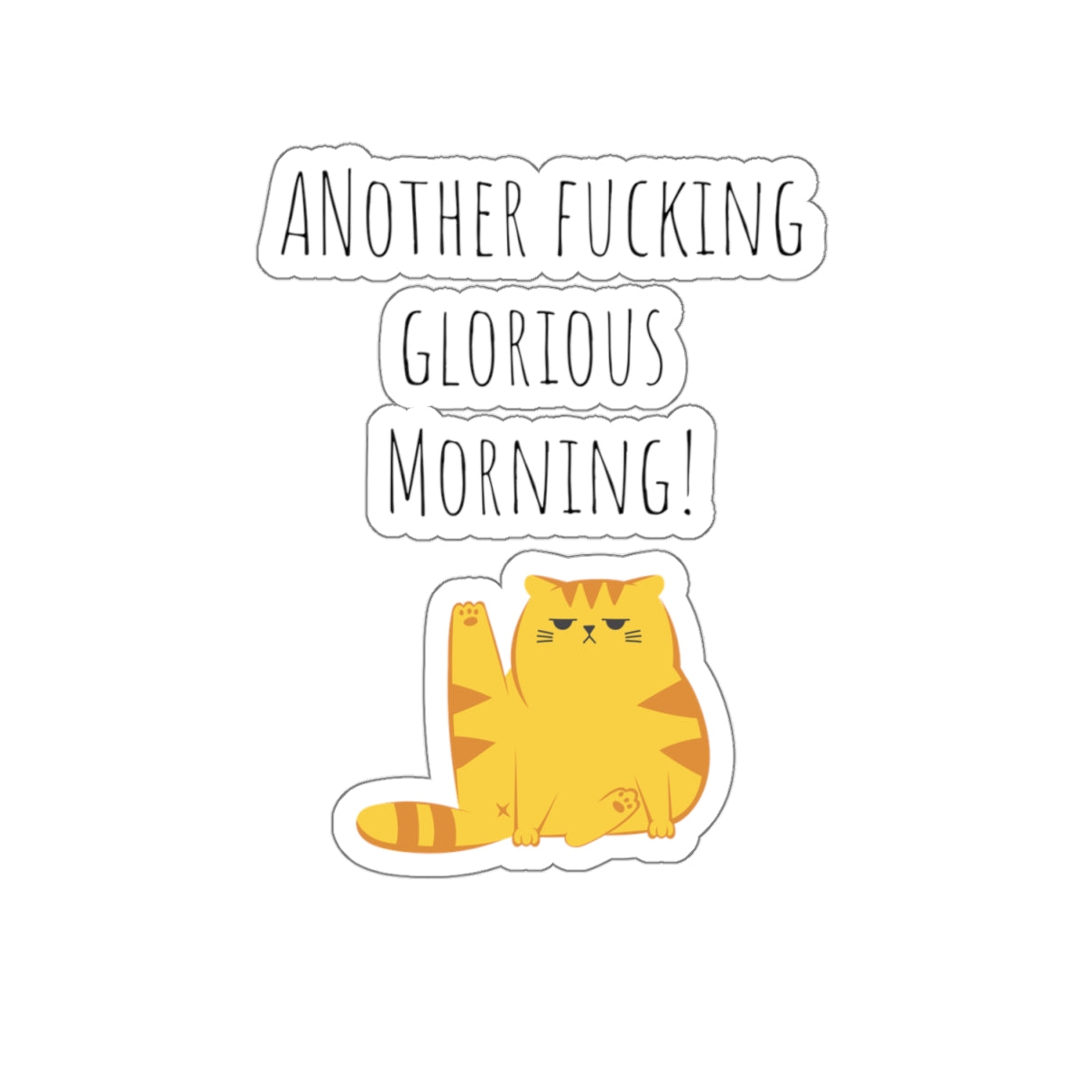 Grumpy cat sticker daily chaos manager sticker coworker gift funny gift bestfriend gift Kiss-Cut Stickers Halloween stickers  sticker