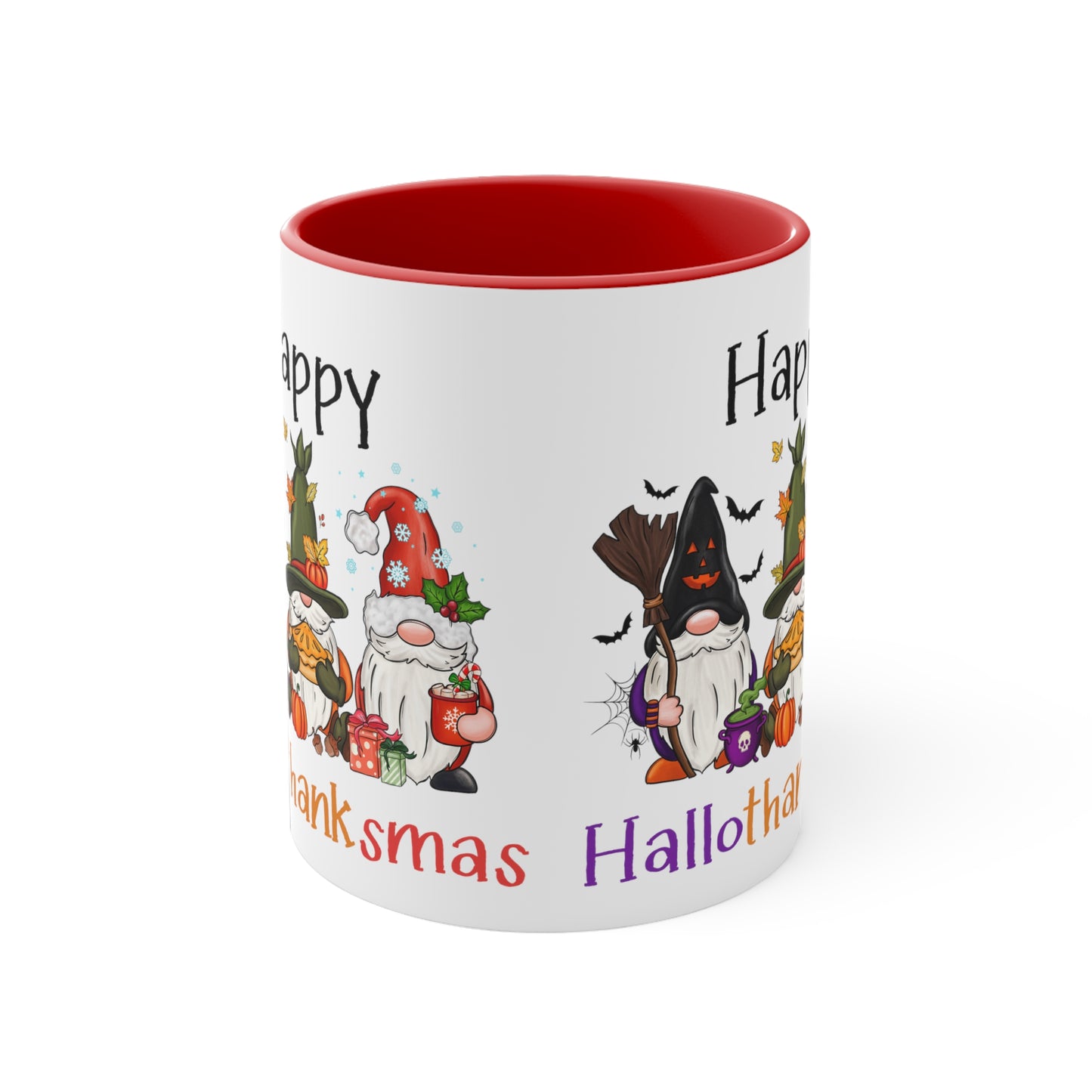 Gnome lover gift Halloween Mug Happy Hallothanksmas Spooky Teacher gift Appreciation mug gift coffee mug gift for her gift for him 11oz