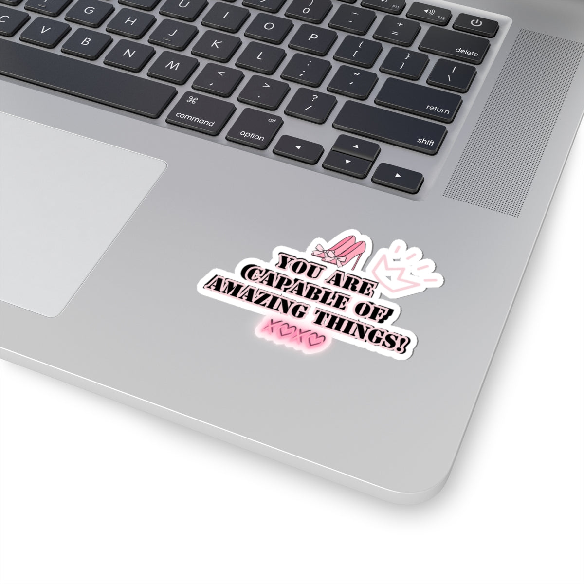 Girlboss sticker motivational sticker you are capable of amazing things sticker pink heels sticker Beautiful sticker loved gift for her vday