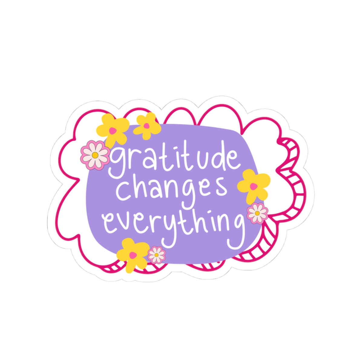 Gratitude changes everything sticker gratitude Motivational sticker Motivating sticker keep trying sticker gift forher gift for him girlboss