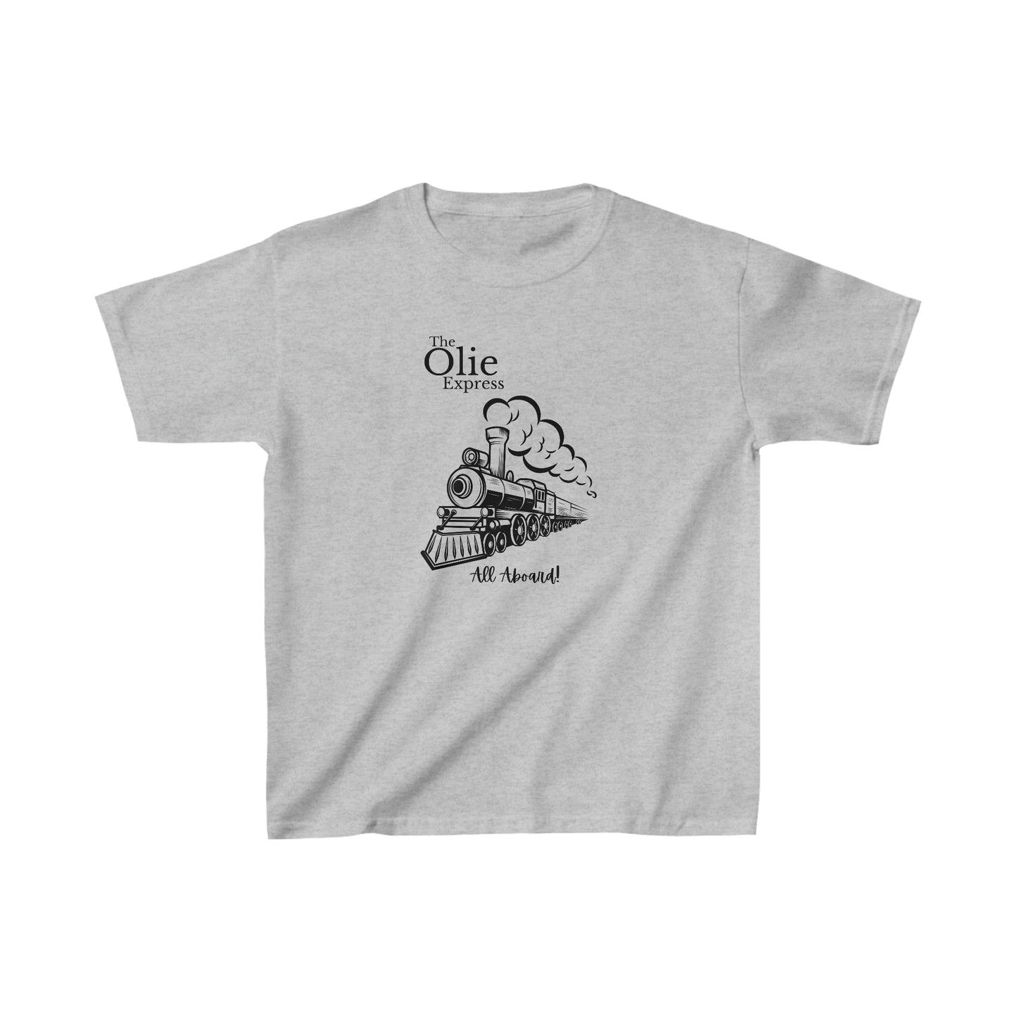 All aboard the train shirt Birthday boy shirts birthday girl shirt Kids Heavy Cotton™ Tee