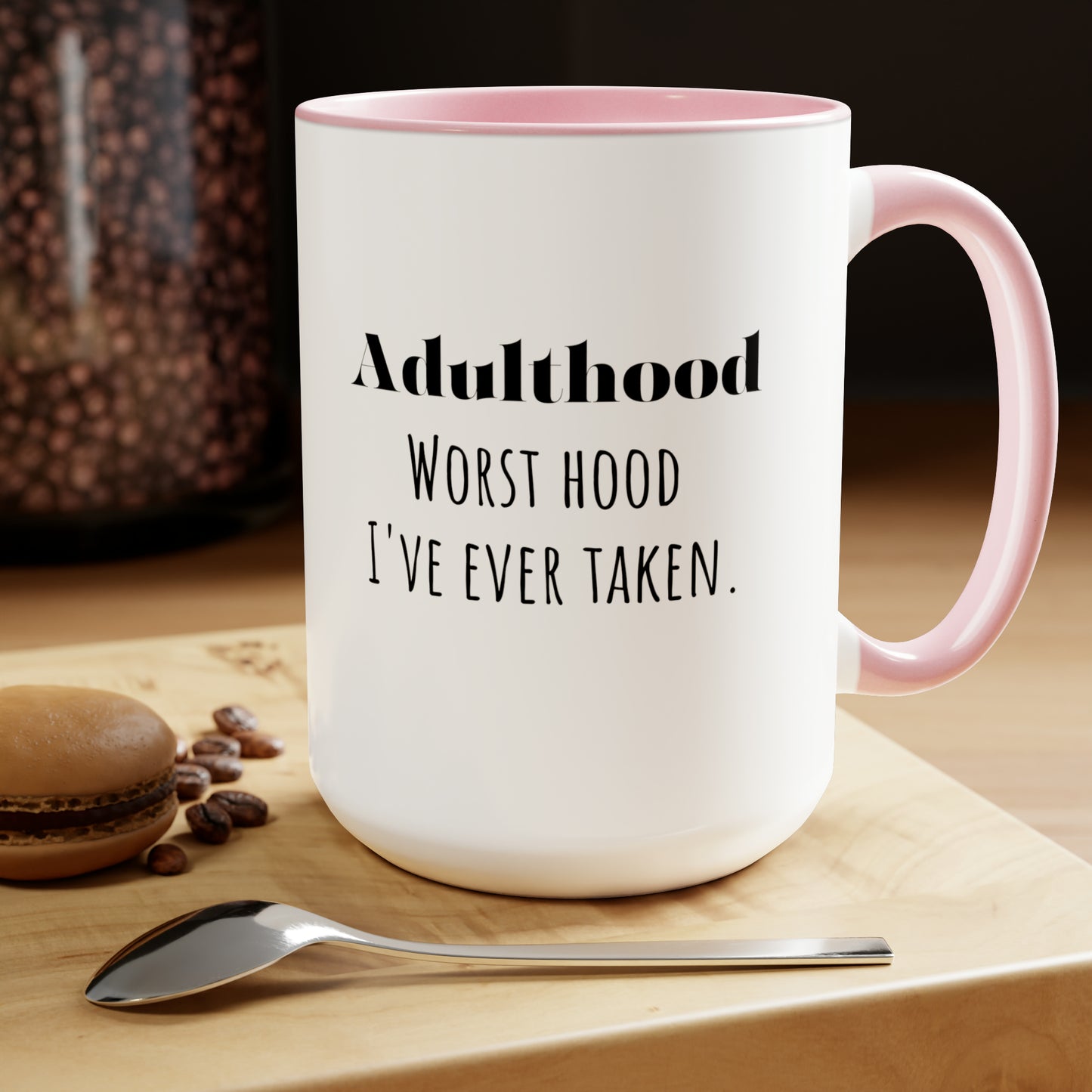 Adulting mug funny adulthood mug bestie gift Valentine's Day gift for her mug custom message gift gift for him Coffee Mug Coffee tea