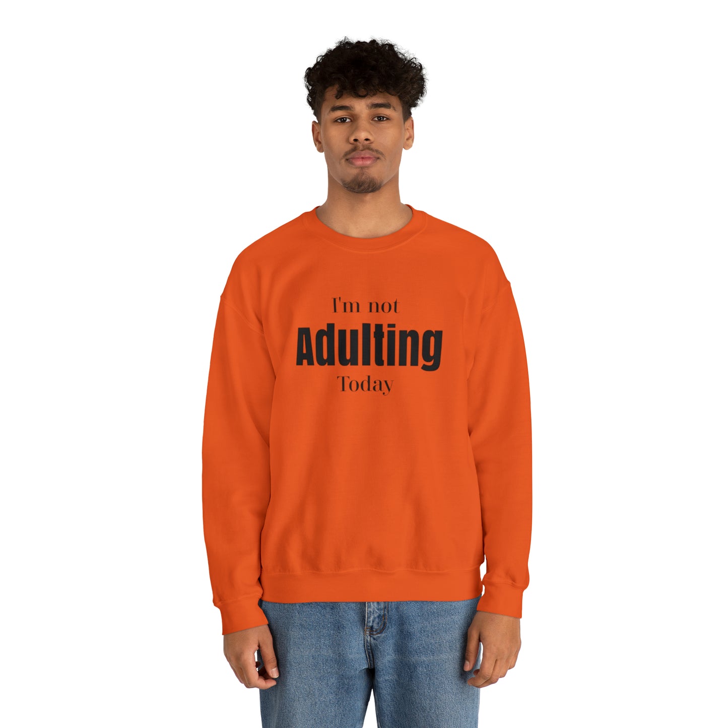 I'm not Adulting Sweatshirt unisex, I'm not adulting today, Funny adulting shirt Christmas Sweater,Christmas Crewneck,Holiday Christmas gift
