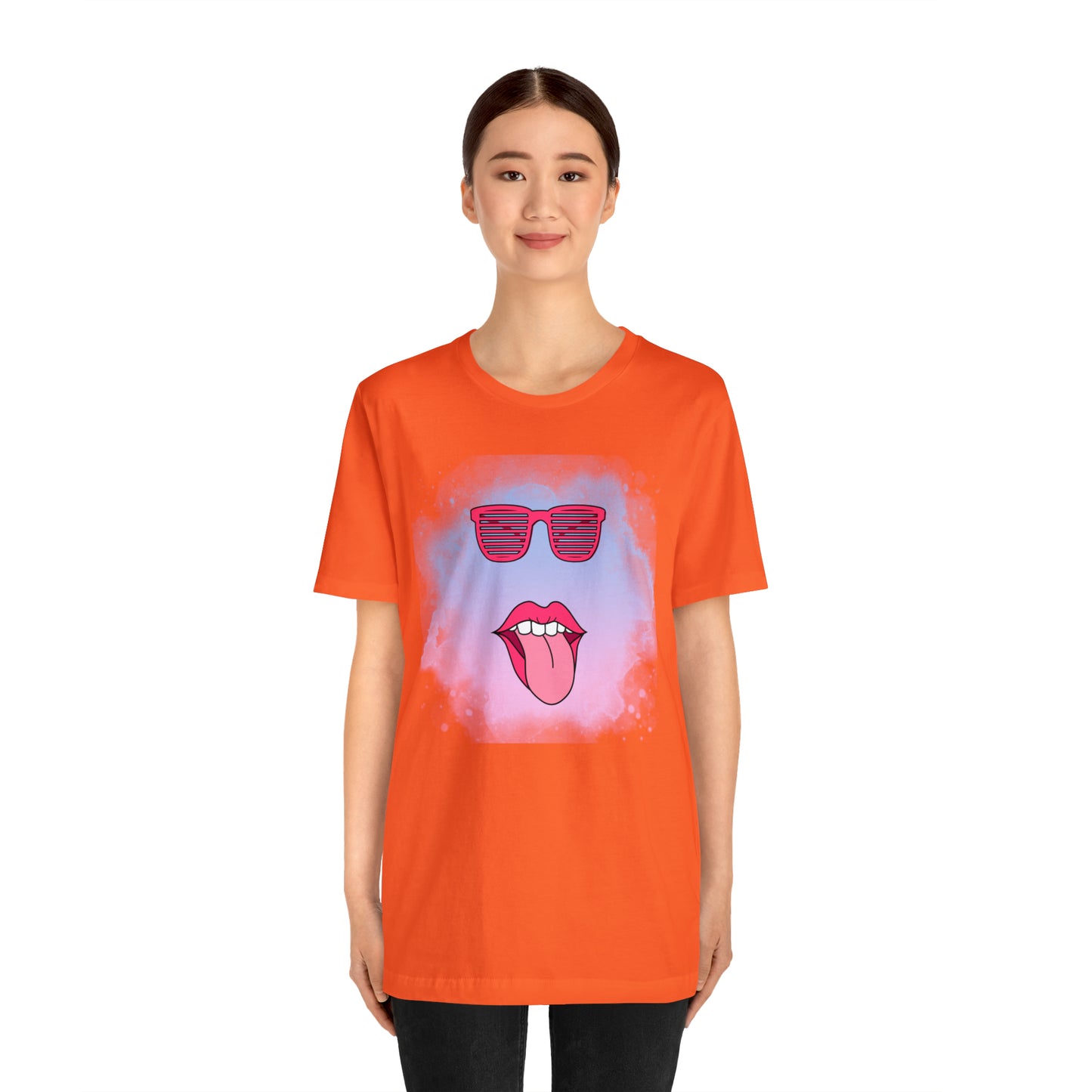 Lip Sunglasses t-shirt, Bubble gum kiss shirt,Pink Gum Shirt,Galantine gift travel shirt,best friend trip,girls vacation trip, Unisex Jersey
