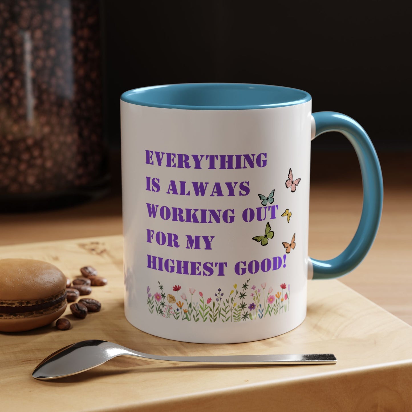 Everything is always working out for me mug Morning affirmation mug shining light mug Delulu mug Christmas gift for her gift for him bestie