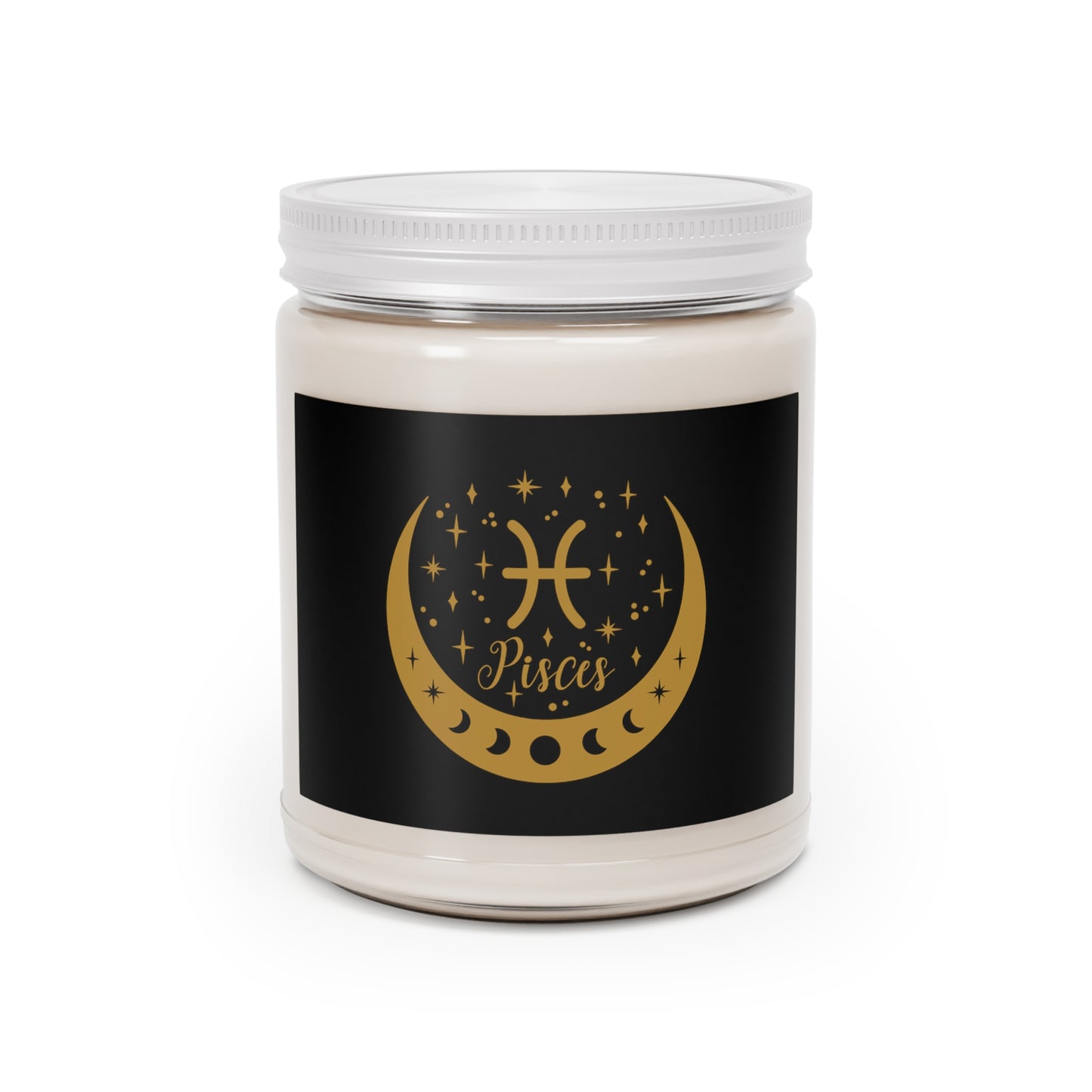 Gift for Pisces candle black and gold candle best friend candle gift for bridesmaids gift best friend gift for her gift for him