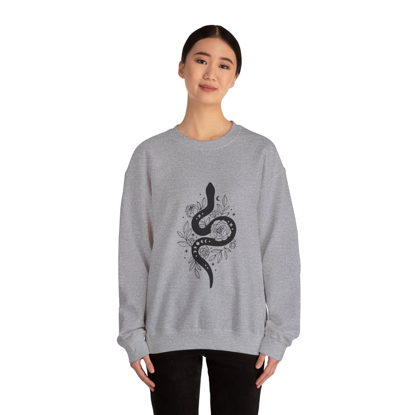 Witchy snake Sweatshirt snake lover gift floral sweater best friend gift Womens Sweatshirt concert merch Tee christmas gift