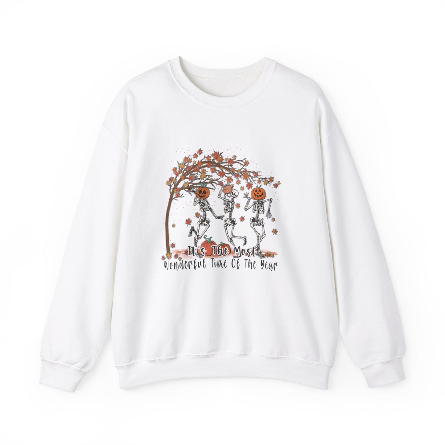 Halloween sweatshirt skeleton fall vibes Its the most wonderful time of the year sweater funny Halloween sweater fall Shirt best friend gift