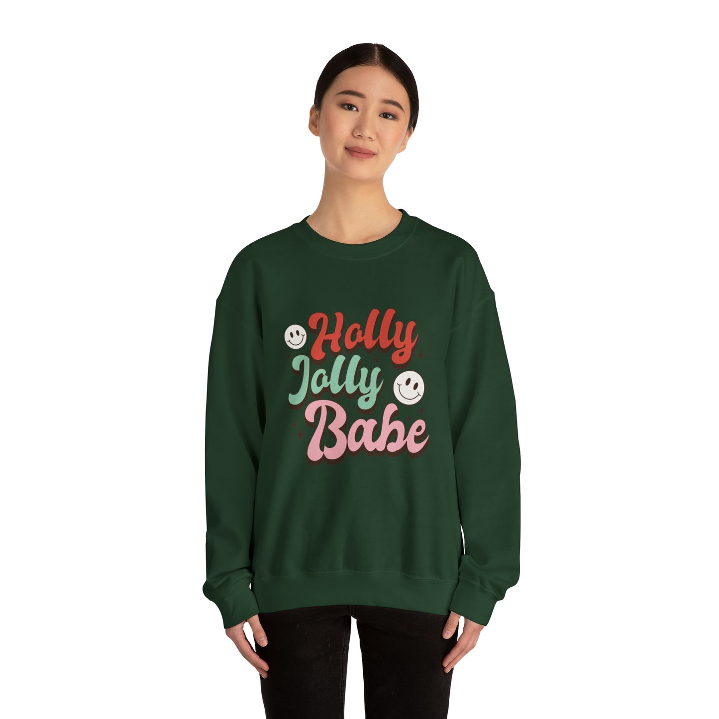 Holly Jolly Babe Christmas sweater Retro Christmas sweater Merry Christmas cupcake hot cocoa sweatshirt Bright Christmas gift for her