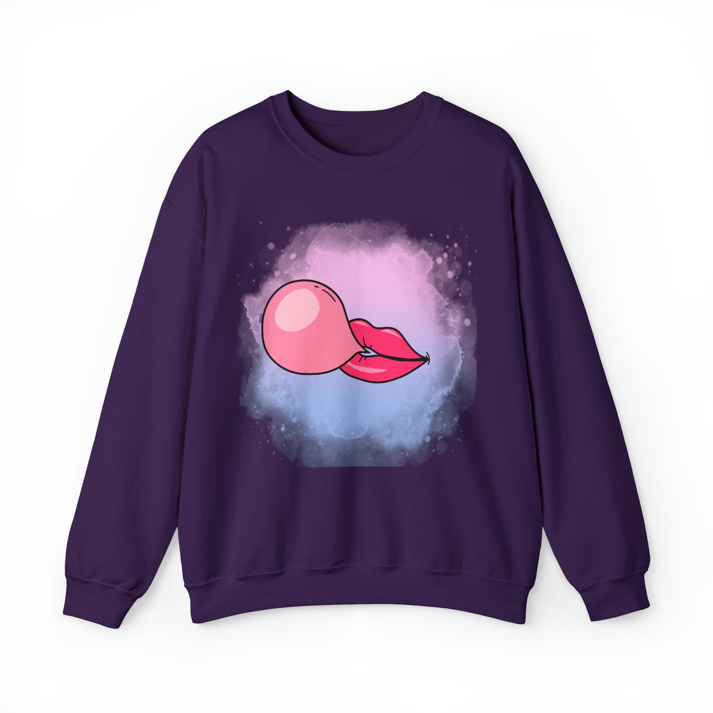 Bubble Gum kiss sweatshirt, Summer Bubblegum shirt, Birthday gift for her,Galantine travel sweatshirt,Unisex Heavy Blend Crewneck Sweatshirt