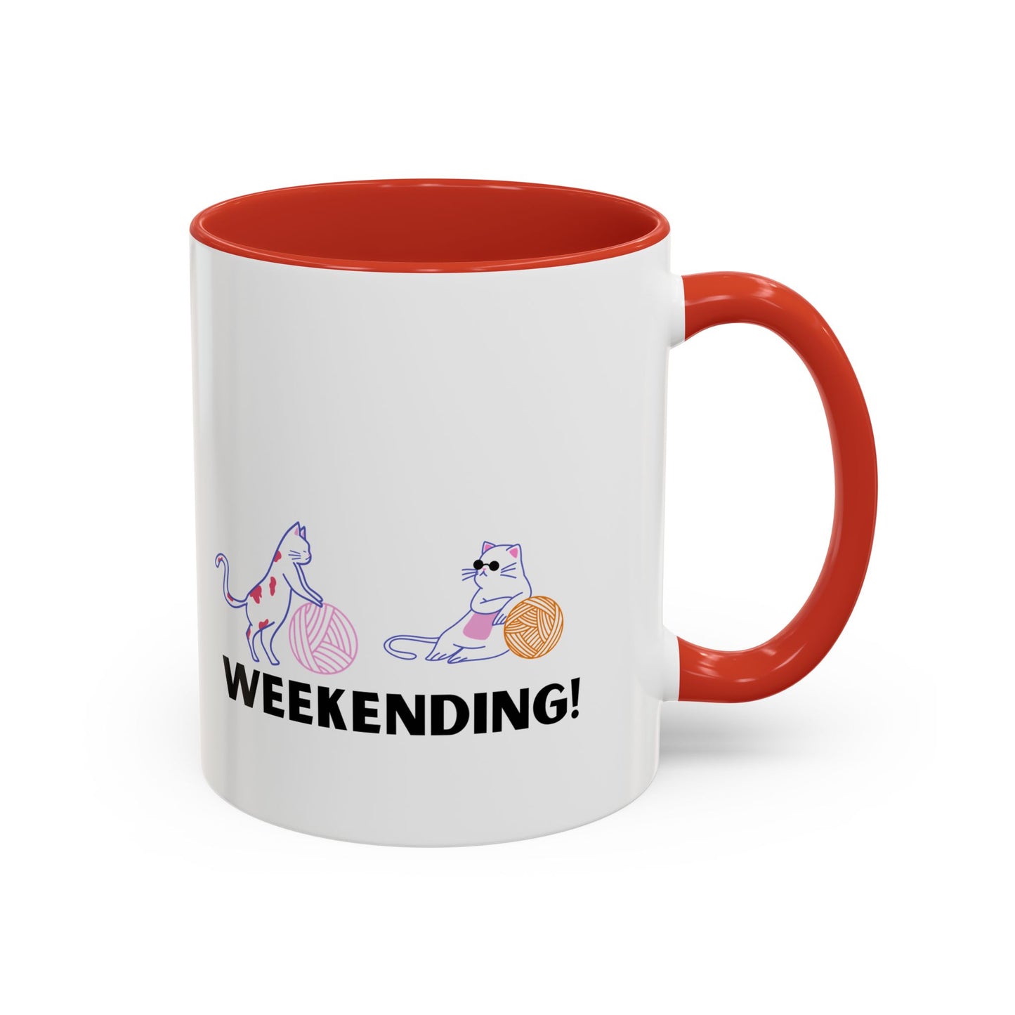 Crochet weekending mug coffee lover weekending vibes mug Coffee Mug swift Funny Coffee Cup Cat Lady Gift Cat Lover Gift Cat Mom christmas