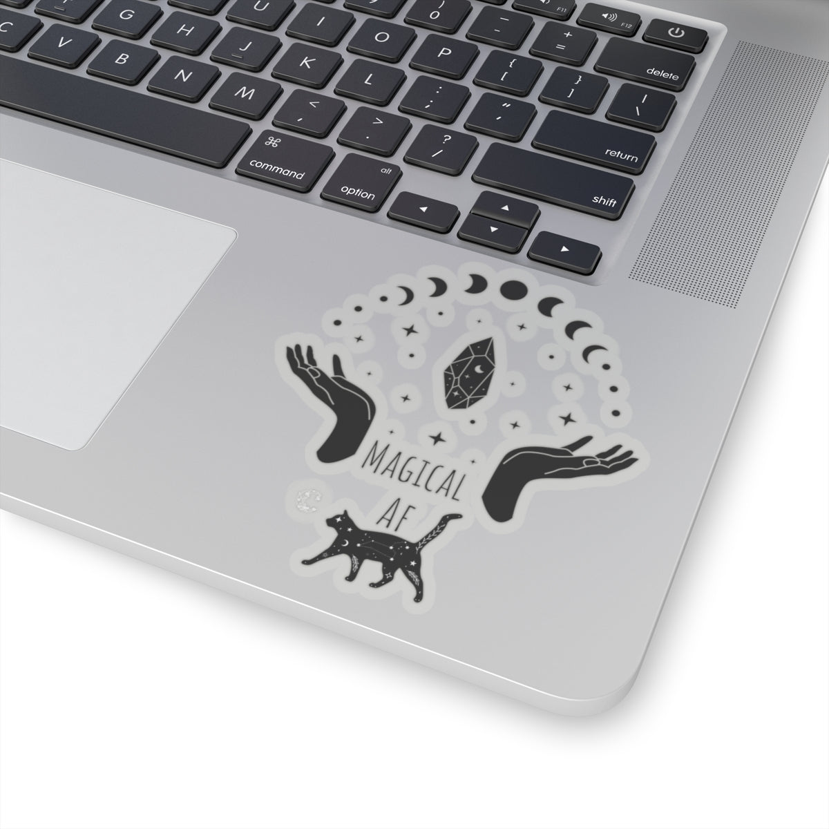 Magical AF sticker bestie sticker motivational witchy stickers fun gift best friend gift Kiss-Cut Stickers Halloween sticker cat self love