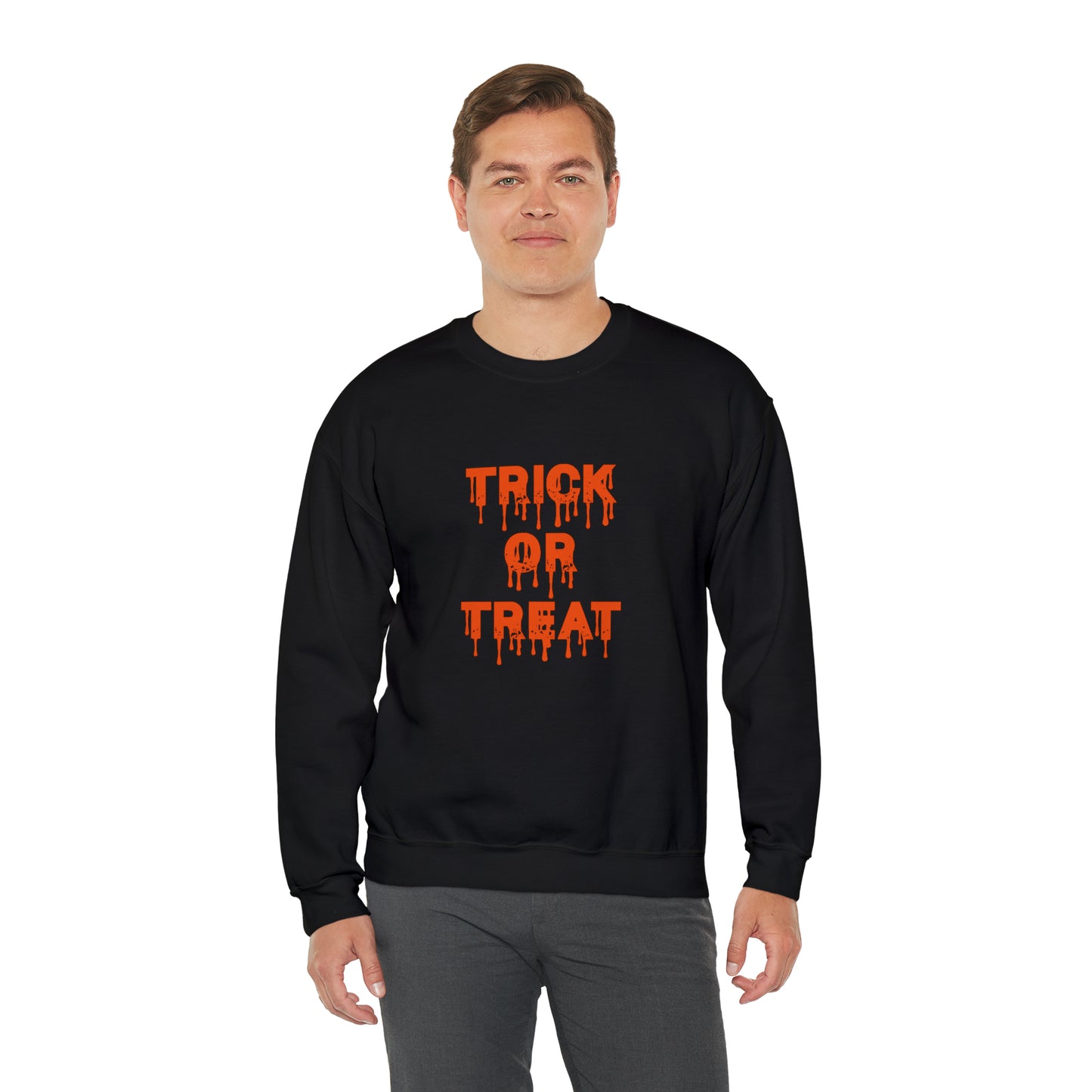 Trick or Treat Funny Halloween Sweatshirt Funny Halloween Horror Shirt, Halloween Funny Tee unisex gift gift for her for him