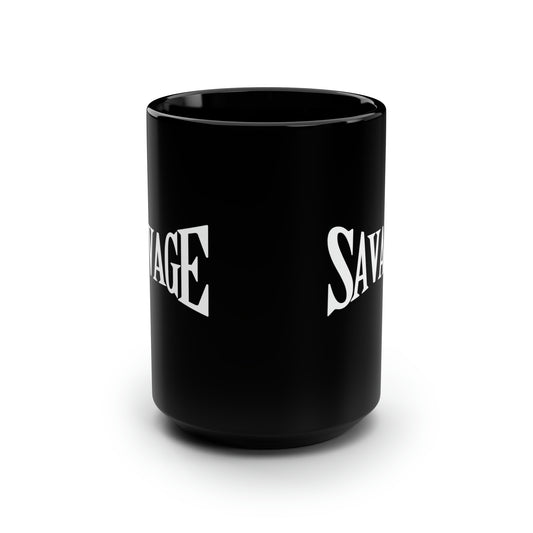 Savage mug black mug 15 oz I like spooky this and word fuck giftmerch office funny gift best friend gift Christmas