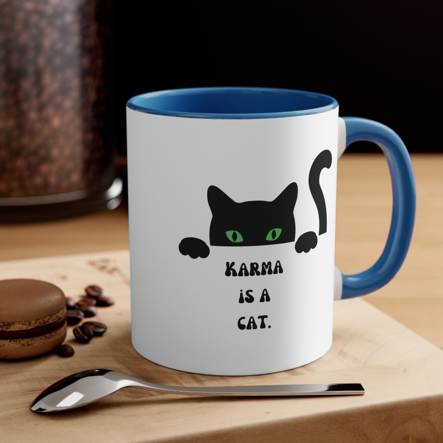 Karma is a cat mug Birthday Month birthday month gift coffee mug gift for best friend gift for her tea gift for her gift for him