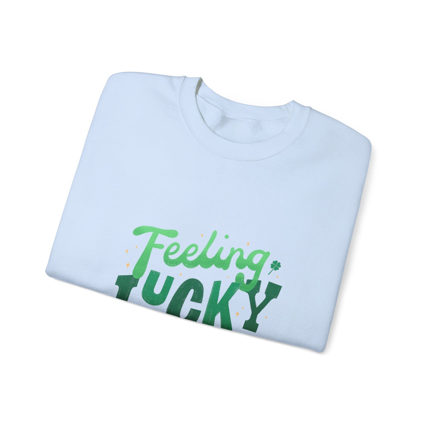 Feeling lucky sweater  St Patrick's Day sweatshirt leprechaun gift St Paddys sweatshirt Heart Love valentines shirt gift forher best friend