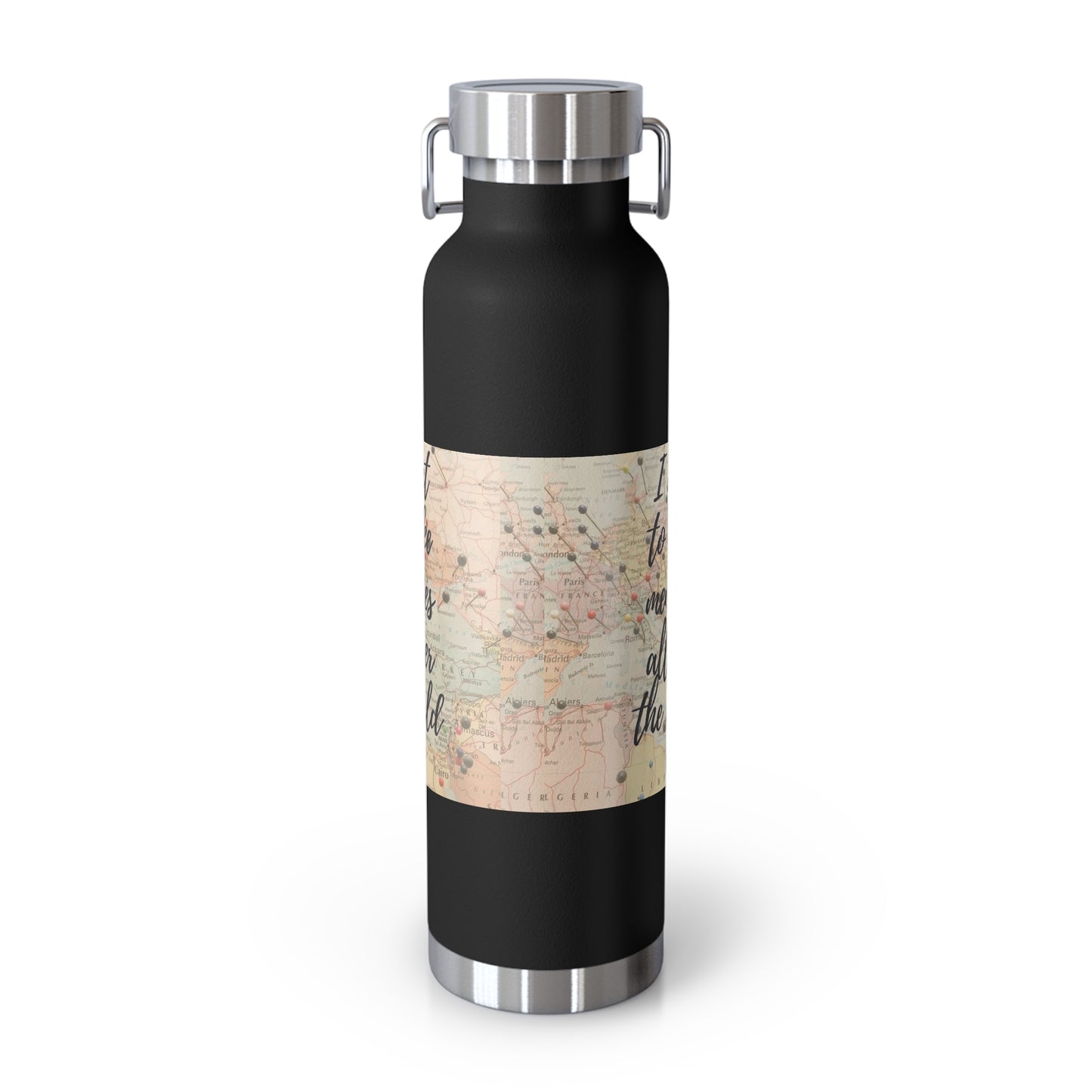 Travel bottle travel memories bottle Copper Vacuum Insulated Bottle, 22oz