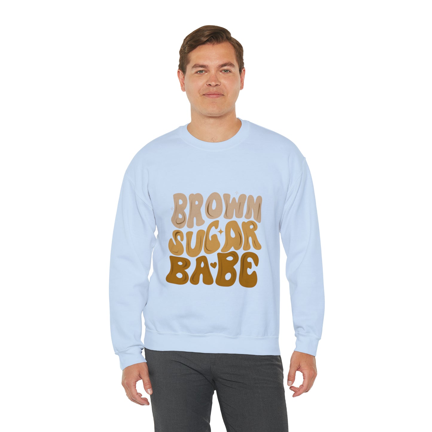 Brown Sugar Babe sweatshirt, Brown Beauty shirt, Birthday gift for her, Melanin sweatshirt, Unisex Heavy Blend Crewneck Sweatshirt
