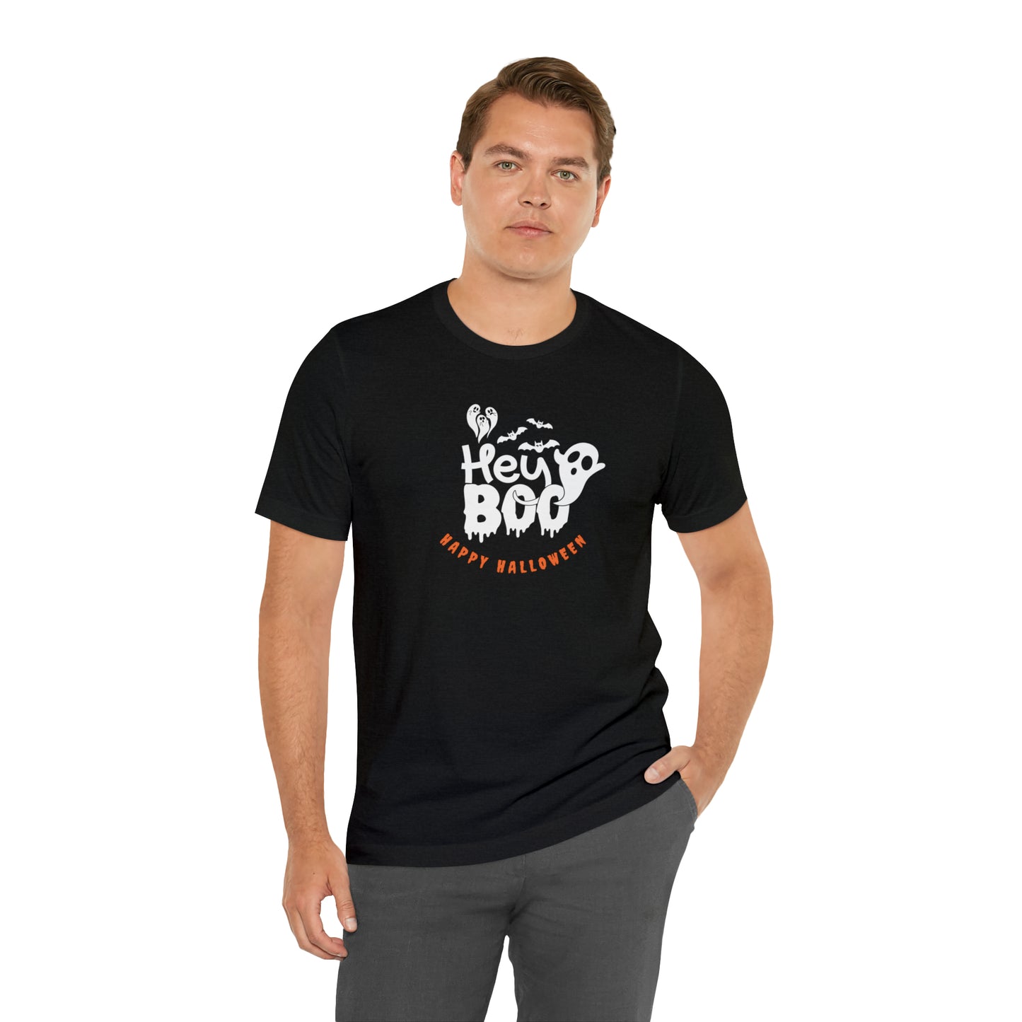 Happy Halloween shirt,Hey boo ghost Halloween tshirt, Halloween Sweatshirt,Spooky Season T Shirt,Retro Halloween Sweater,Christmas gift,