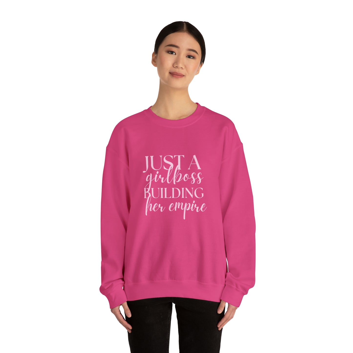 Boss Babe sweatshirt,Girlboss Sweatshirt, Just a girlboss building her empire, Bossbabe sweater,Christmas gift for her,Birthday gift