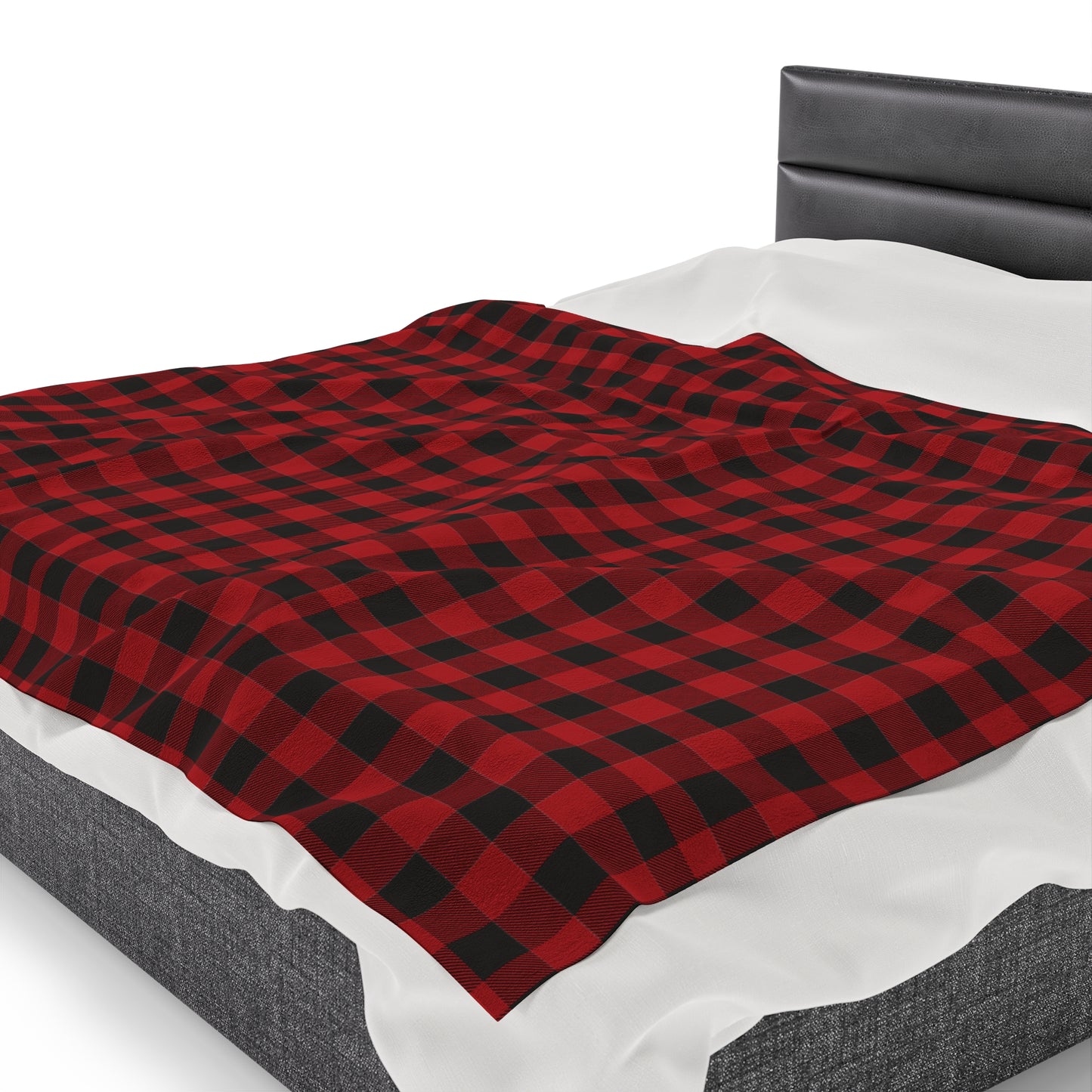 Plaid Christmas Blanket holiday blanket christmas movie watching blanket Merry christmas  blanket Velveteen Plush Blanket