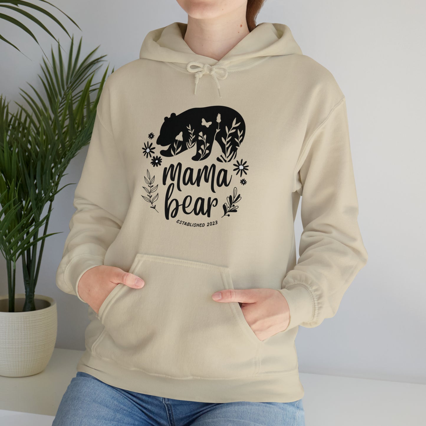 Mama Bear Hoodie, personalized Gift for Mom, mama Hoodie, gift for Mom clothes, gym shirt, Birthday gift for her,Galantine gift for her