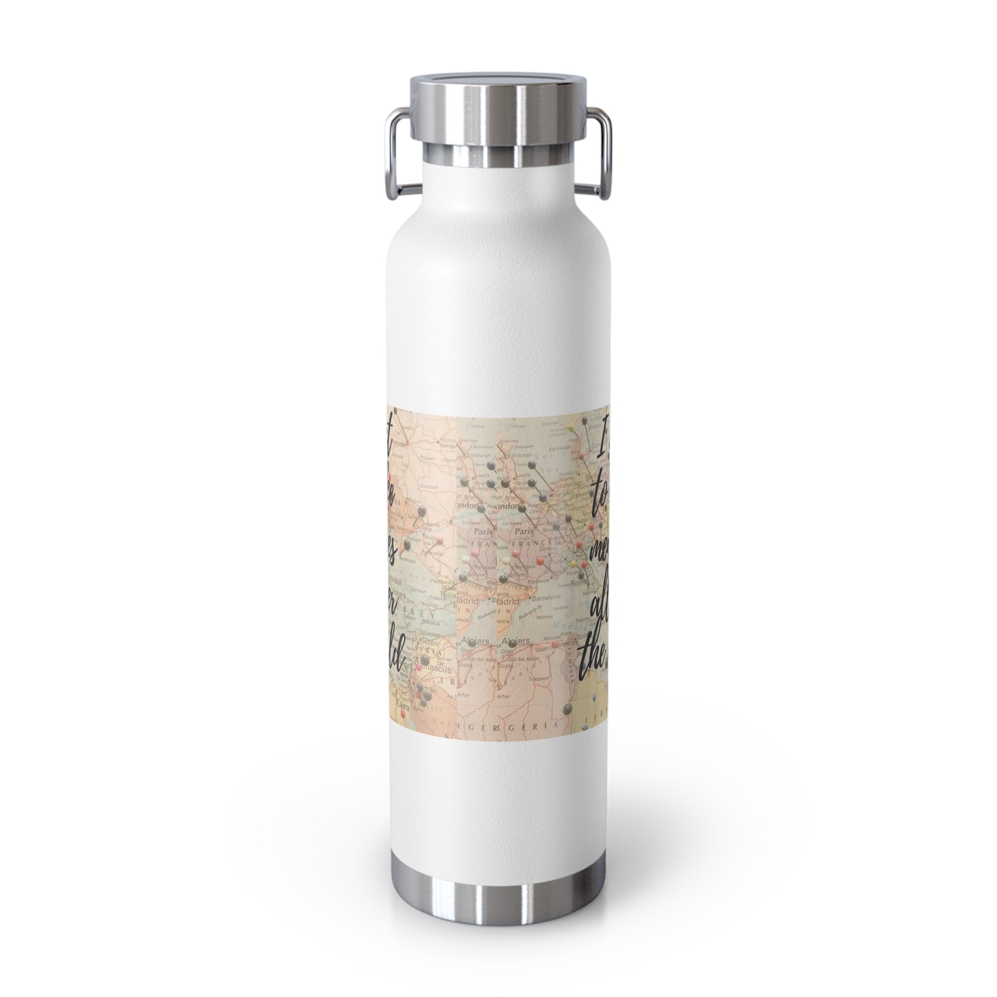 Travel bottle travel memories bottle Copper Vacuum Insulated Bottle, 22oz