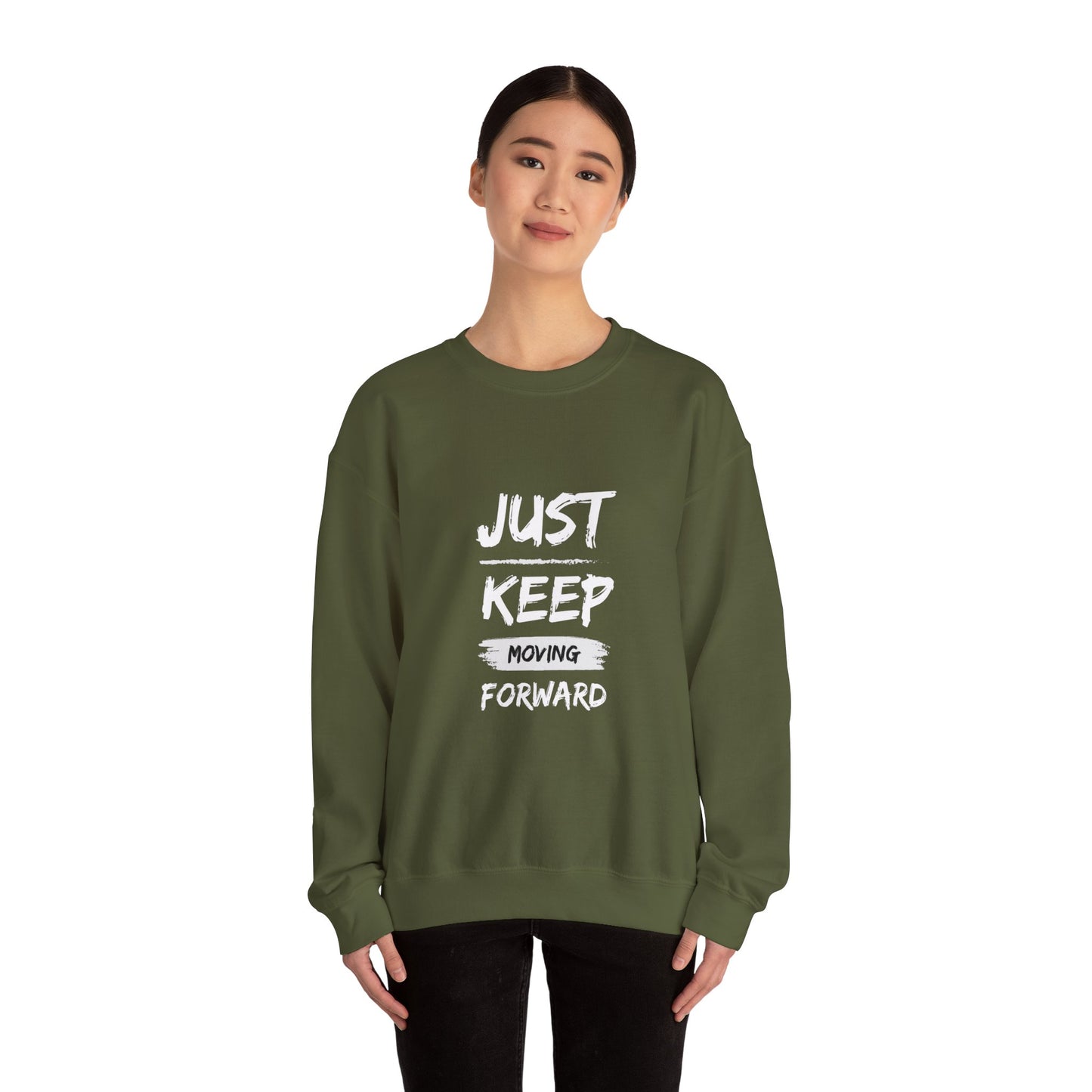 Just keep moving forward sweater motivational sweater gift for her gift for him entrepreneur gift birthday gift Christmas sweatshirt