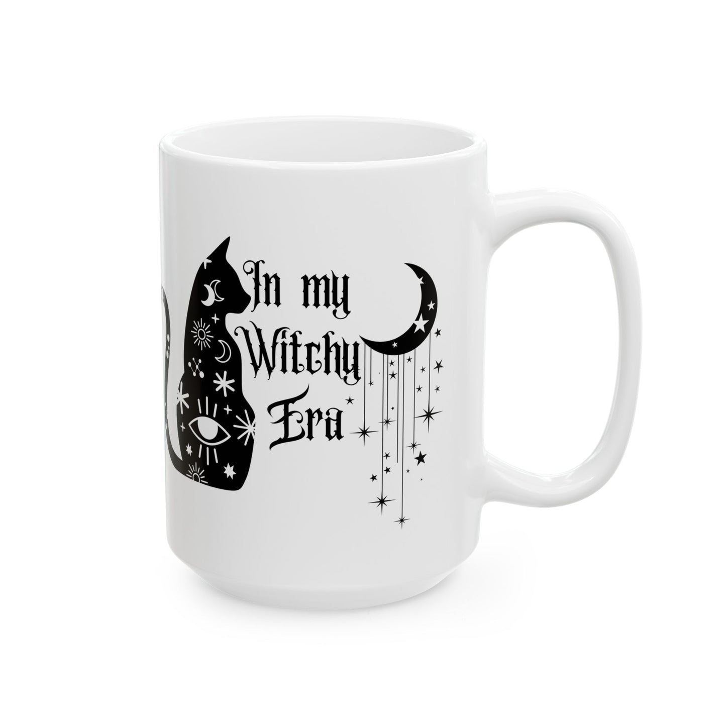 Halloween mug Witchy era mug Spooky mug black cat mug this and word fuck office funny gift best friend gift Christmas Ceramic (11oz, 15oz)