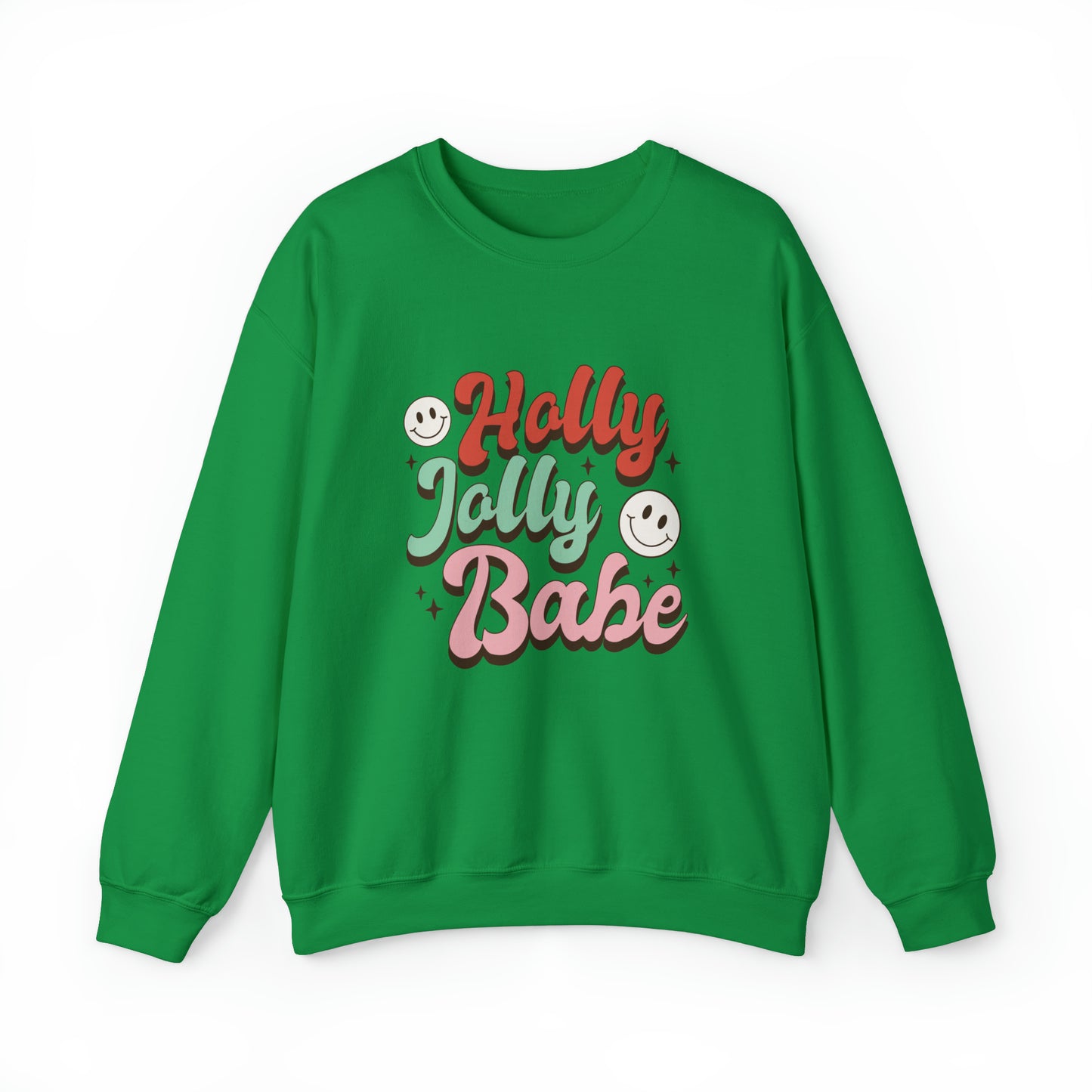 Holly Jolly Babe Christmas sweater Retro Christmas sweater Merry Christmas cupcake hot cocoa sweatshirt Bright Christmas gift for her