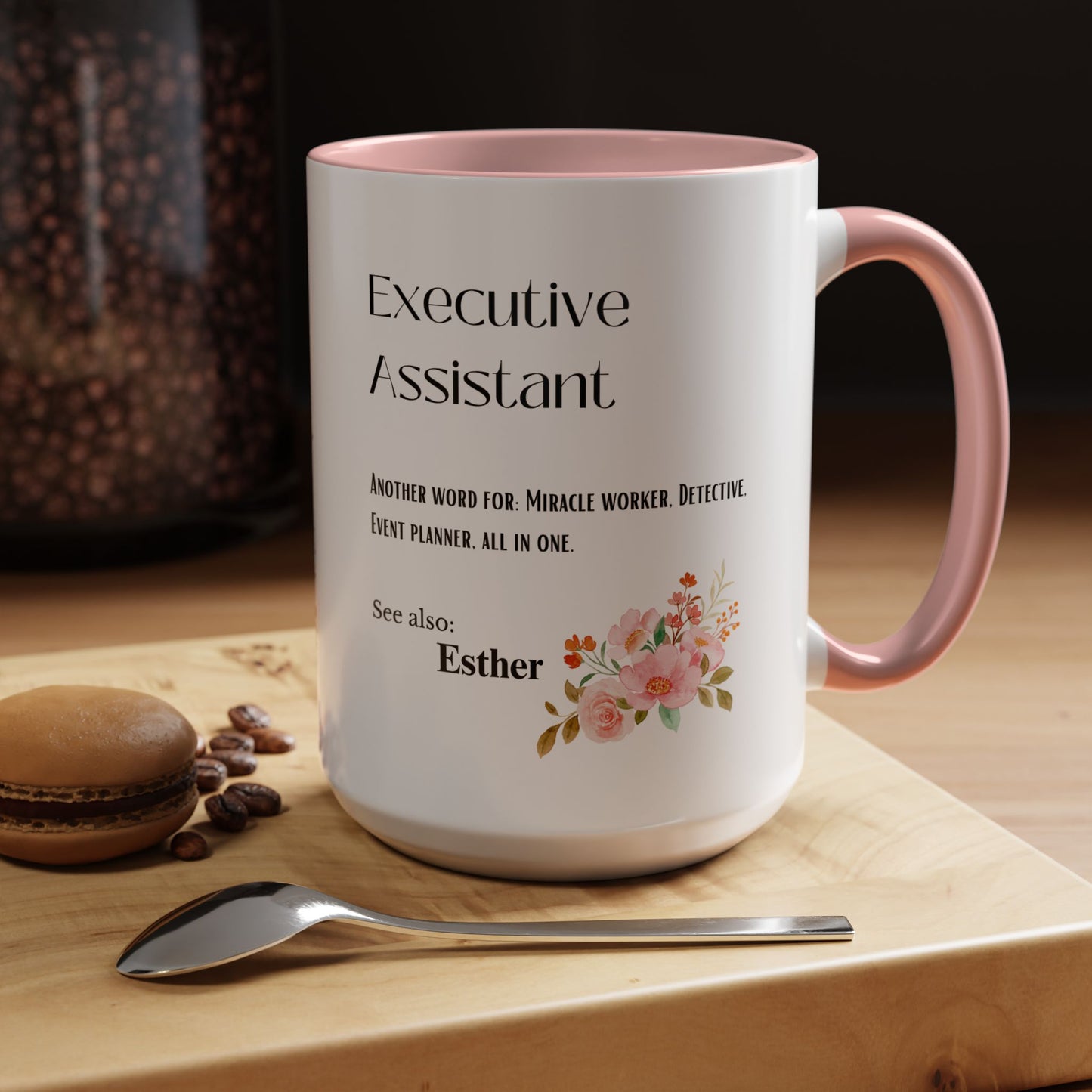 Executive Assistant mug Custom gift flowers coffee mug bestie gift Coworker Gift Christmas Office Gift OfficeMug Christmas Mug Supervisor