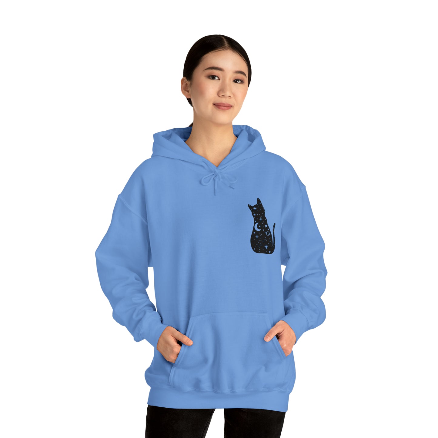 Halloween Sweatshirt Black Cat Shirt Halloween Sweater Halloween Cat Sweatshirt Gift for Cat Lover Gift Black Cat Gift for Cat Mom Gift Moon