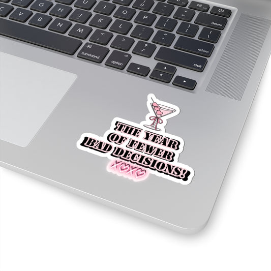 Girlboss sticker motivational sticker year of fewer bad decisions pink drink sticker funny Beautiful sticker loved gift for her sticker vday